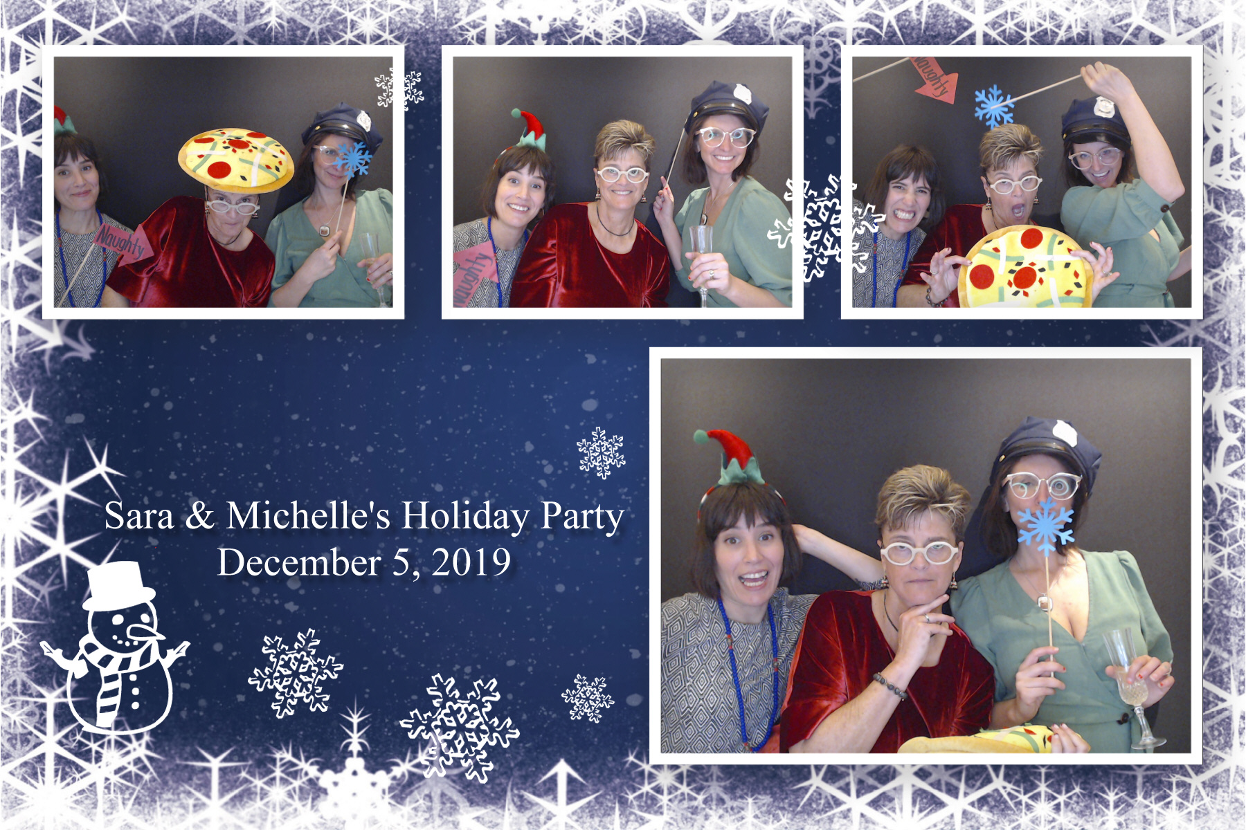 Sara & Michelle's Holiday Party  | View more photos from the event at gallery.saycheesephotobooth.com/u/SayCheesePhotoBooth/Sara-Michelles-Holiday-Party