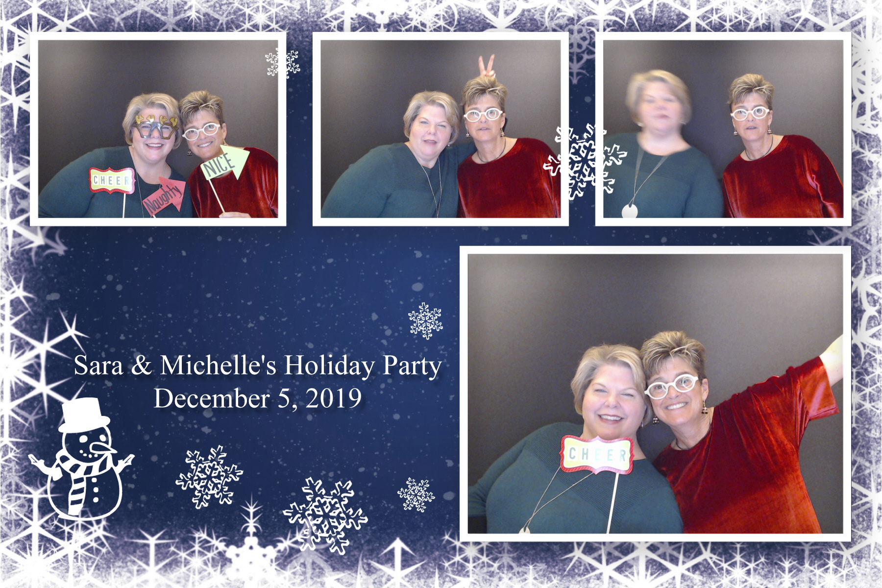 Sara & Michelle's Holiday Party  | View more photos from the event at gallery.saycheesephotobooth.com/u/SayCheesePhotoBooth/Sara-Michelles-Holiday-Party