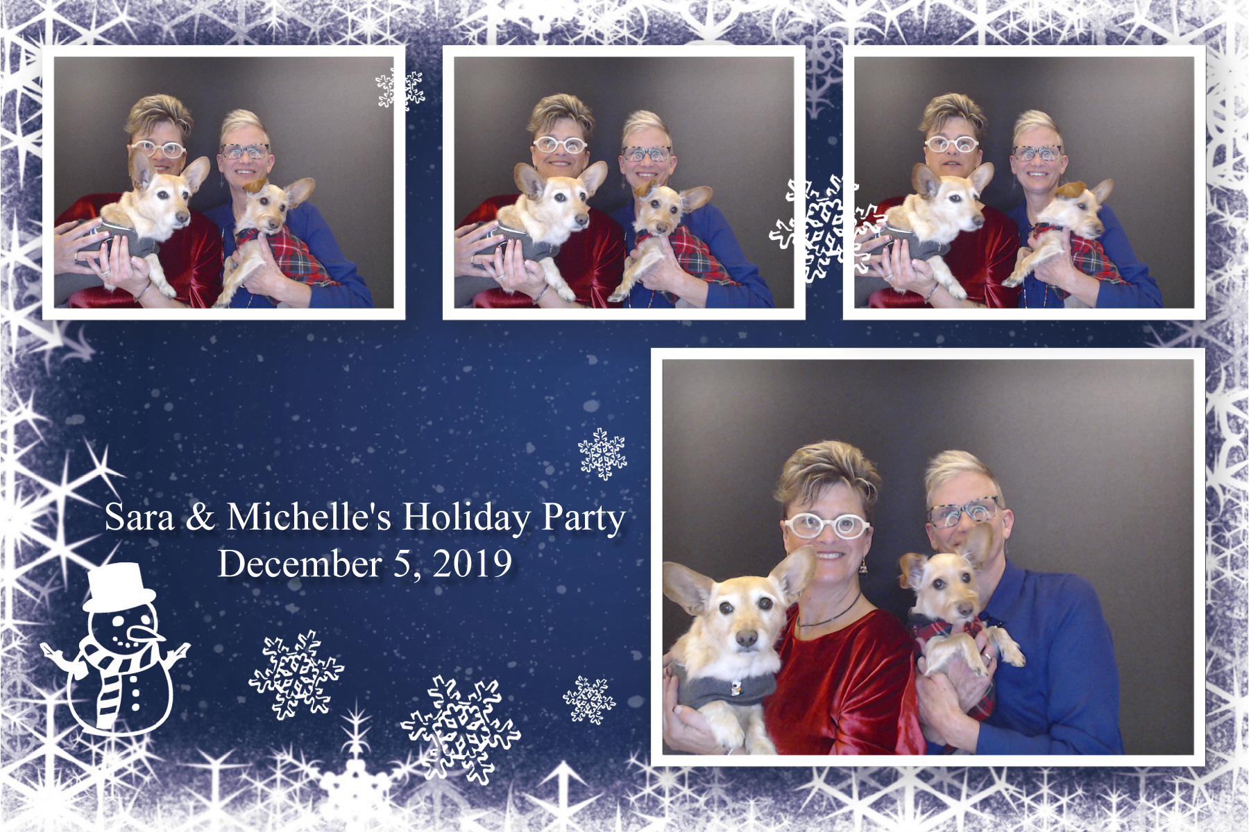 Sara & Michelle's Holiday Party  | View more photos from the event at gallery.saycheesephotobooth.com/u/SayCheesePhotoBooth/Sara-Michelles-Holiday-Party