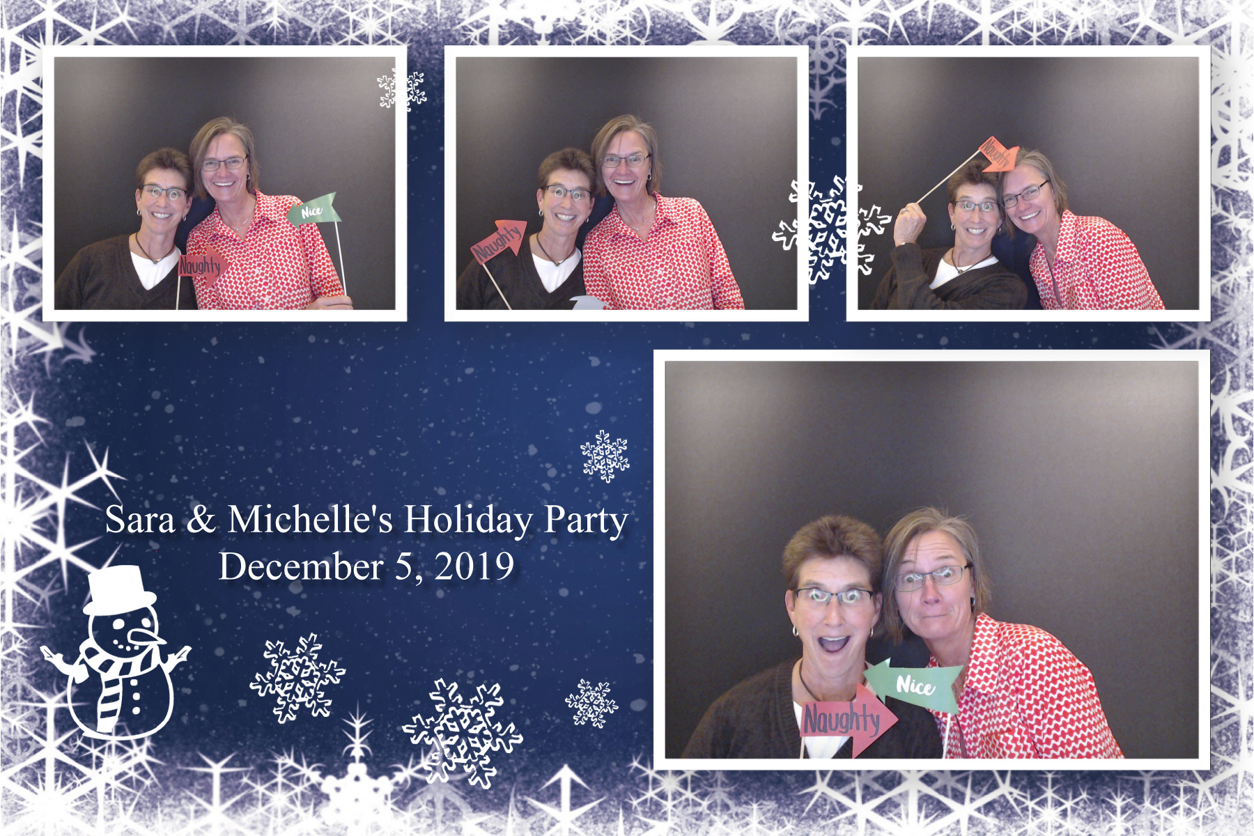 Sara & Michelle's Holiday Party  | View more photos from the event at gallery.saycheesephotobooth.com/u/SayCheesePhotoBooth/Sara-Michelles-Holiday-Party