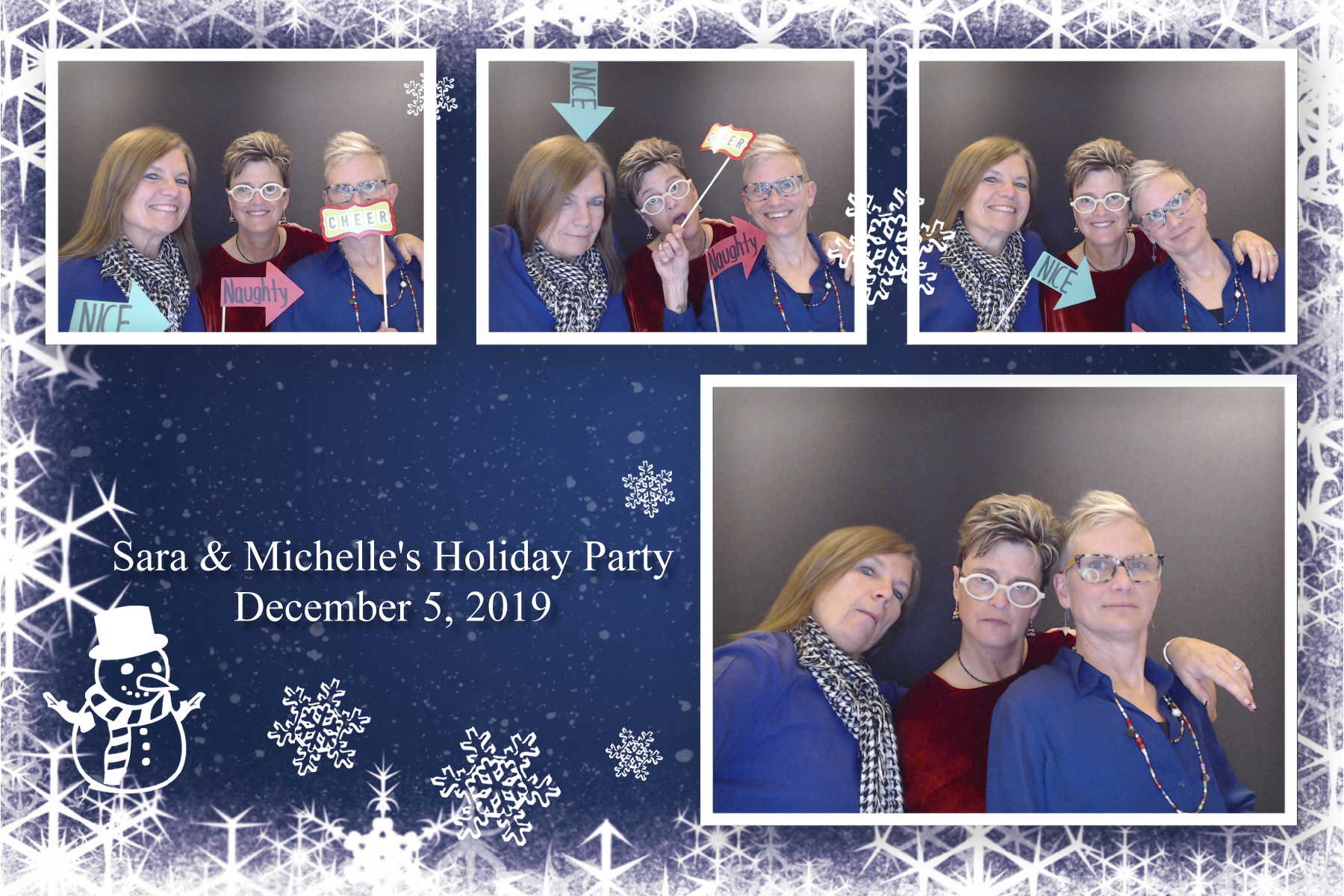 Sara & Michelle's Holiday Party  | View more photos from the event at gallery.saycheesephotobooth.com/u/SayCheesePhotoBooth/Sara-Michelles-Holiday-Party