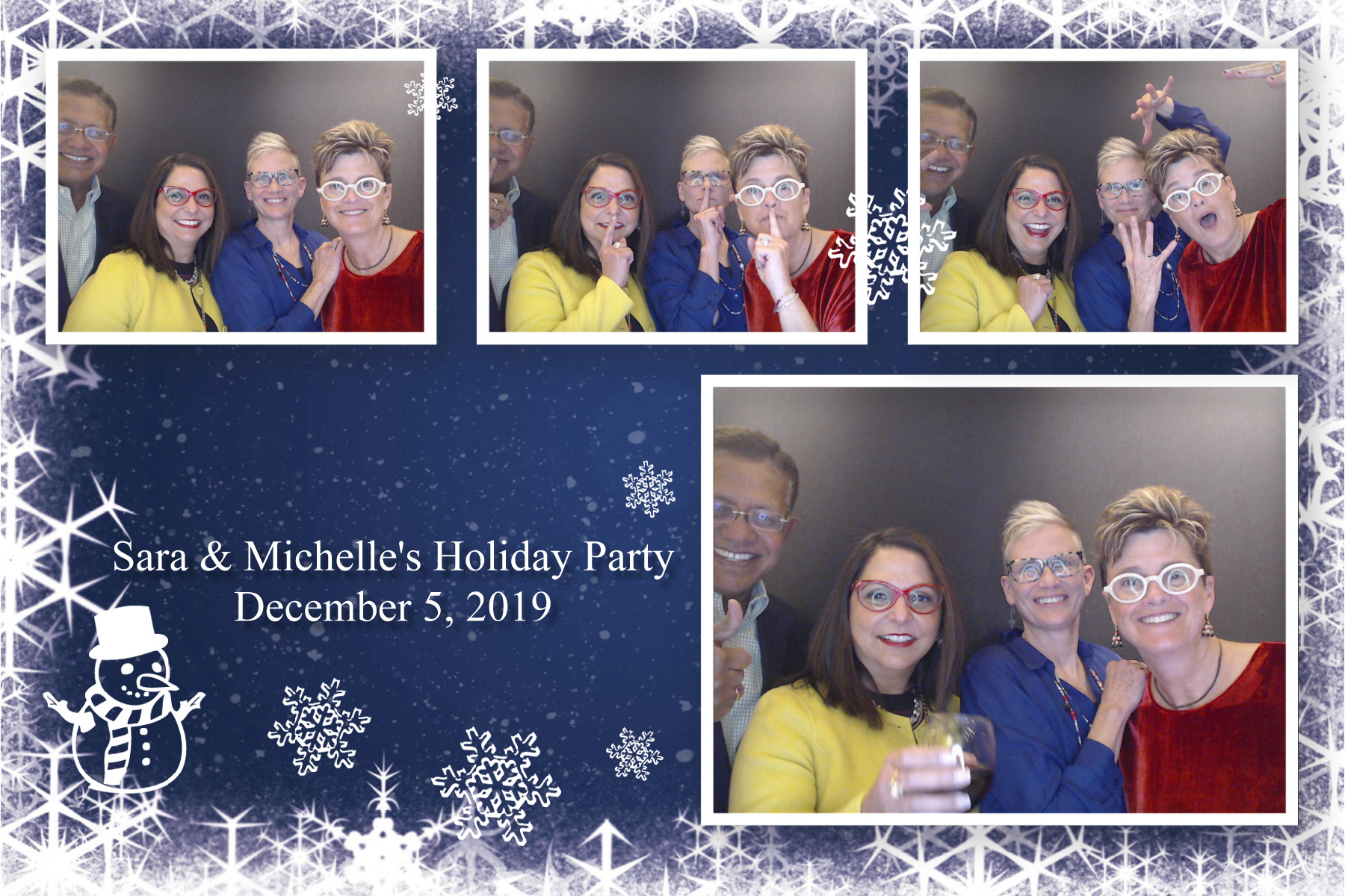 Sara & Michelle's Holiday Party  | View more photos from the event at gallery.saycheesephotobooth.com/u/SayCheesePhotoBooth/Sara-Michelles-Holiday-Party