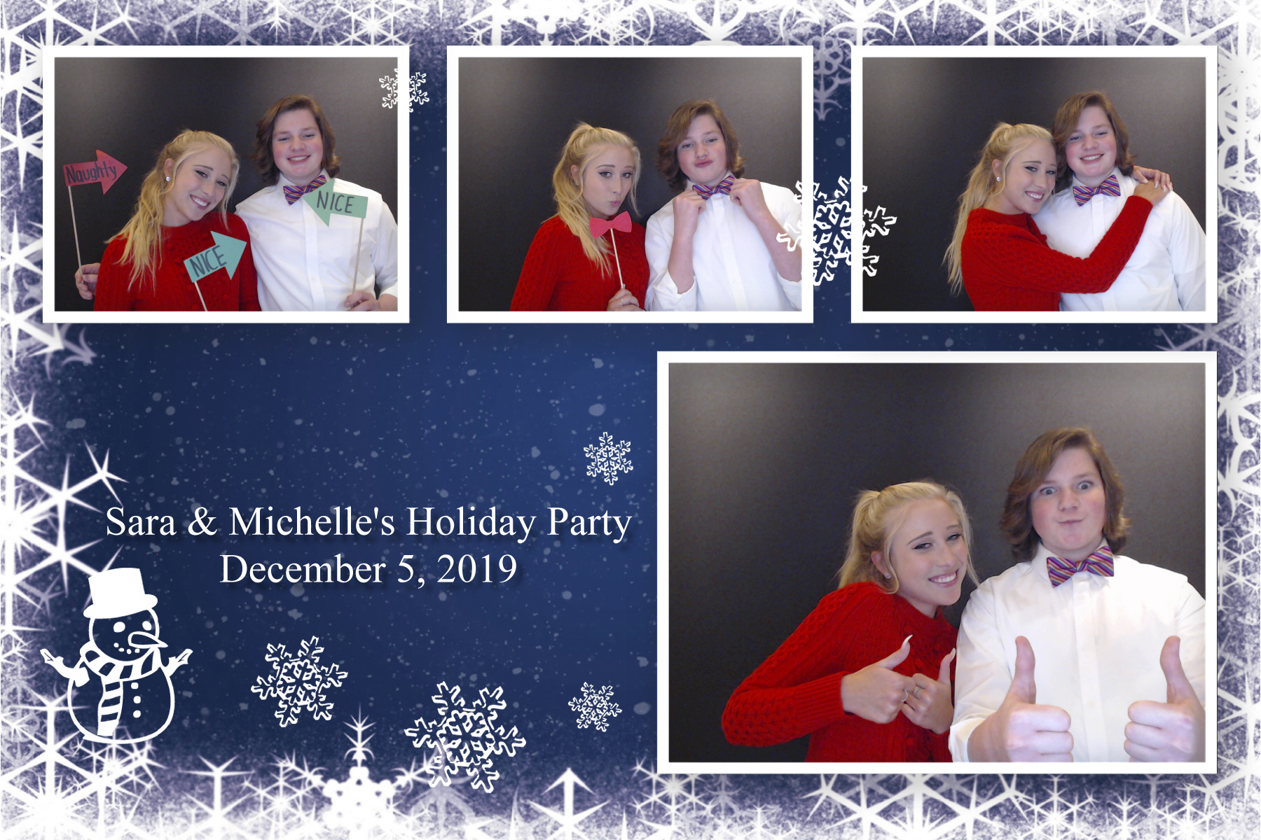 Sara & Michelle's Holiday Party  | View more photos from the event at gallery.saycheesephotobooth.com/u/SayCheesePhotoBooth/Sara-Michelles-Holiday-Party