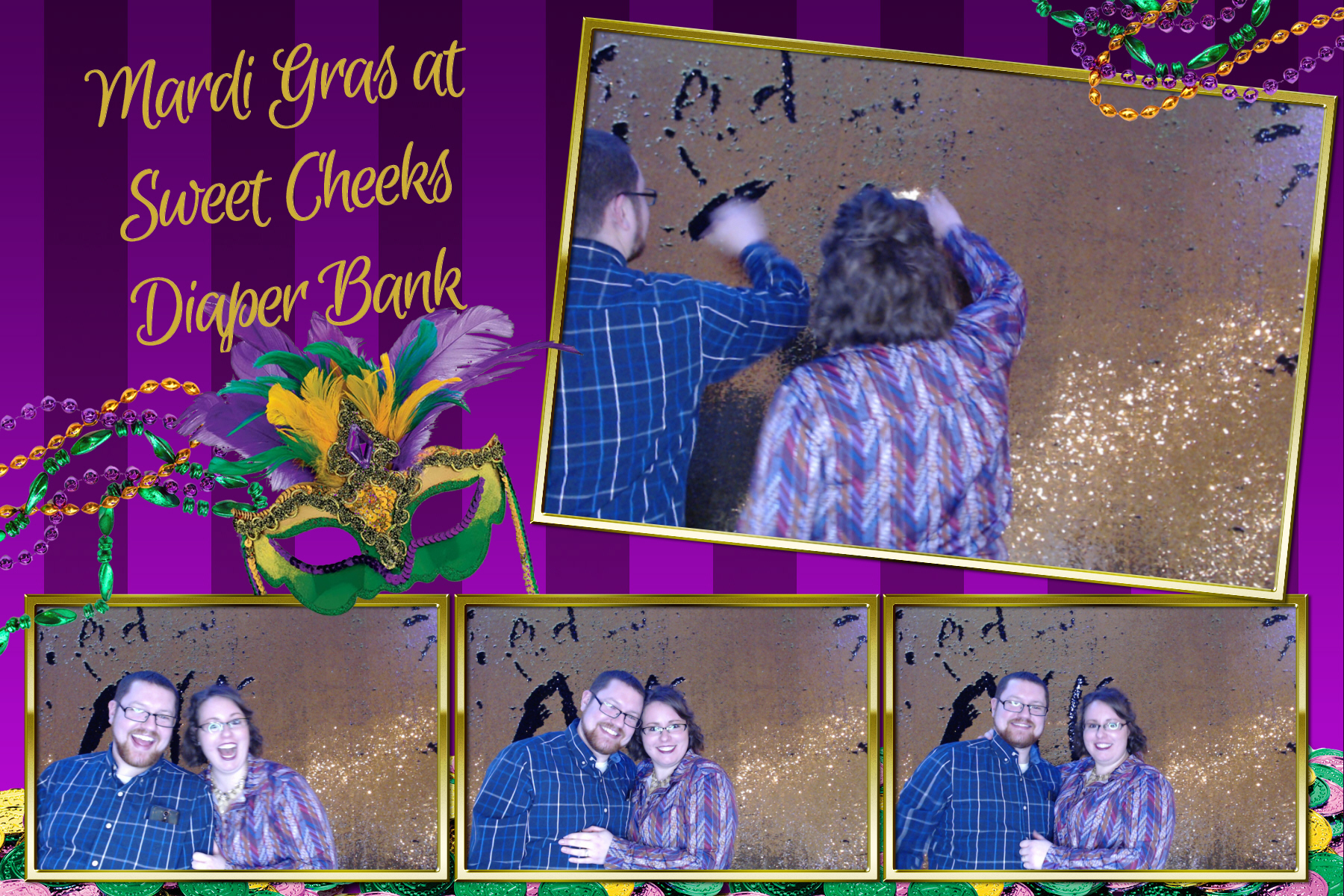 Mardi Gras @ Sweet Cheeks Diaper Bank | View more photos from the event at gallery.saycheesephotobooth.com/u/SayCheesePhotoBooth/Mardi-Gras-Sweet-Cheeks-Diaper-Bank
