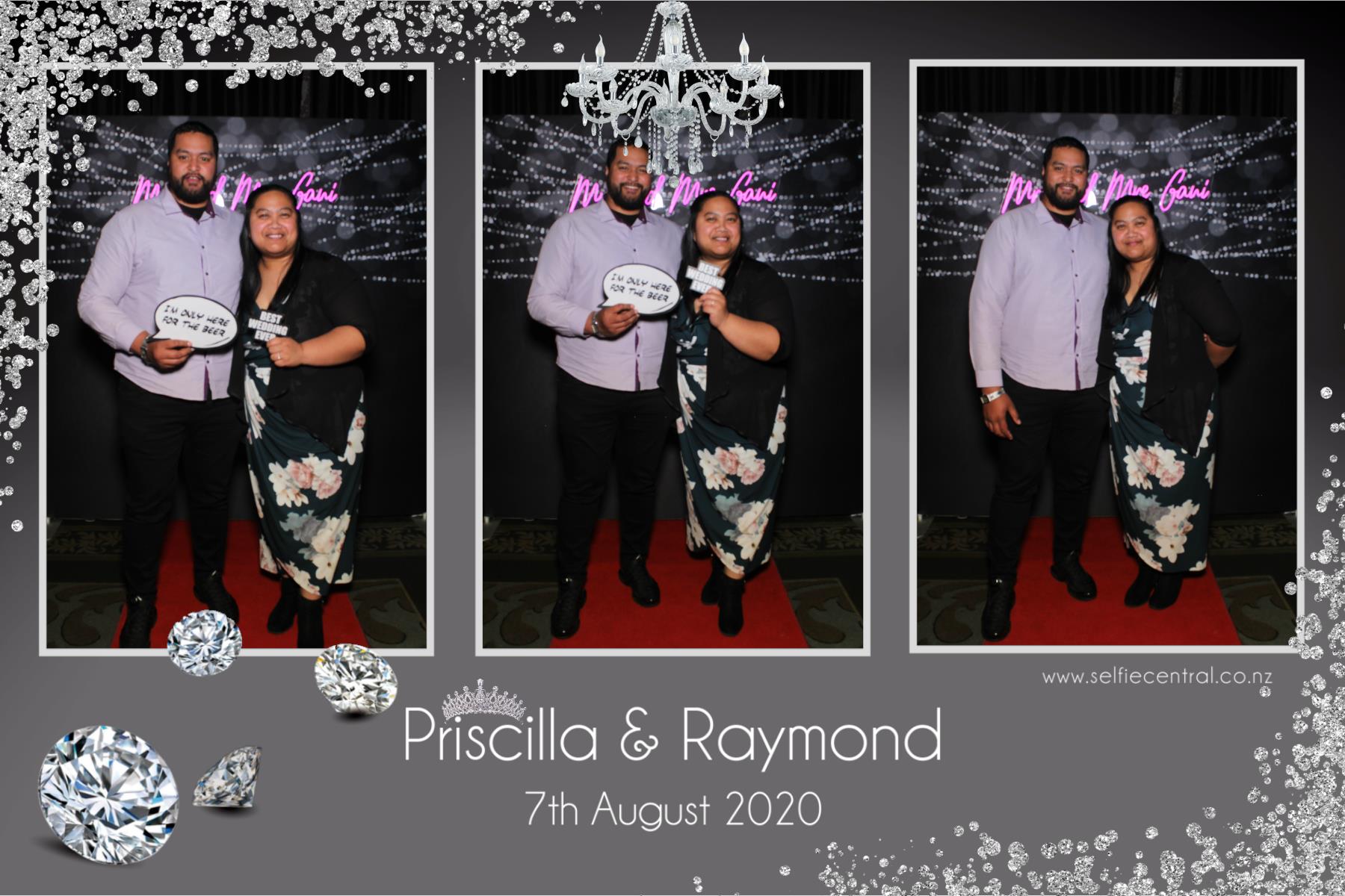 Priscilla & Raymond | View more photos from the event at gallery.photobooth.co.nz/u/SelfieCentral/Priscilla-Raymond