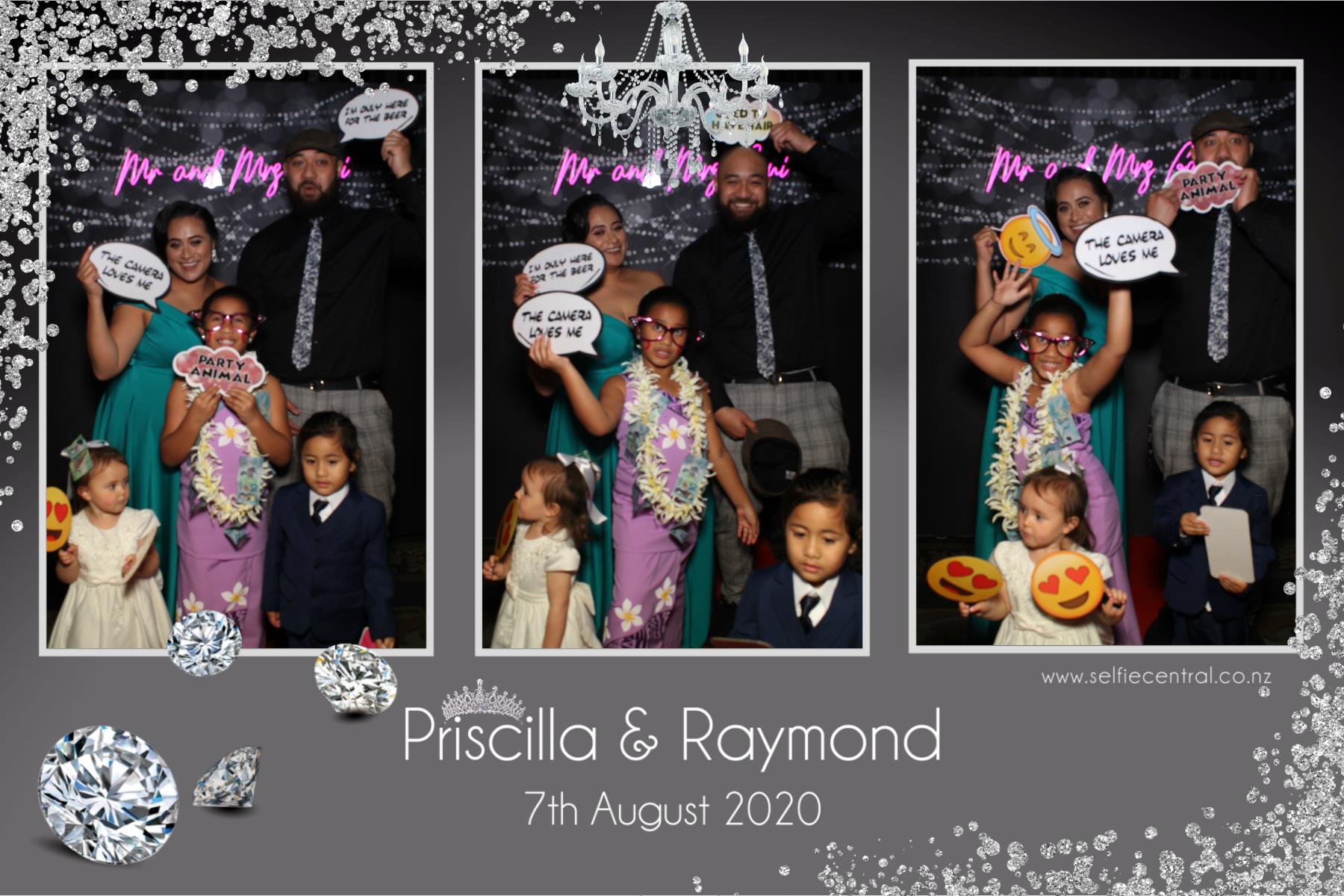 Priscilla & Raymond | View more photos from the event at gallery.photobooth.co.nz/u/SelfieCentral/Priscilla-Raymond