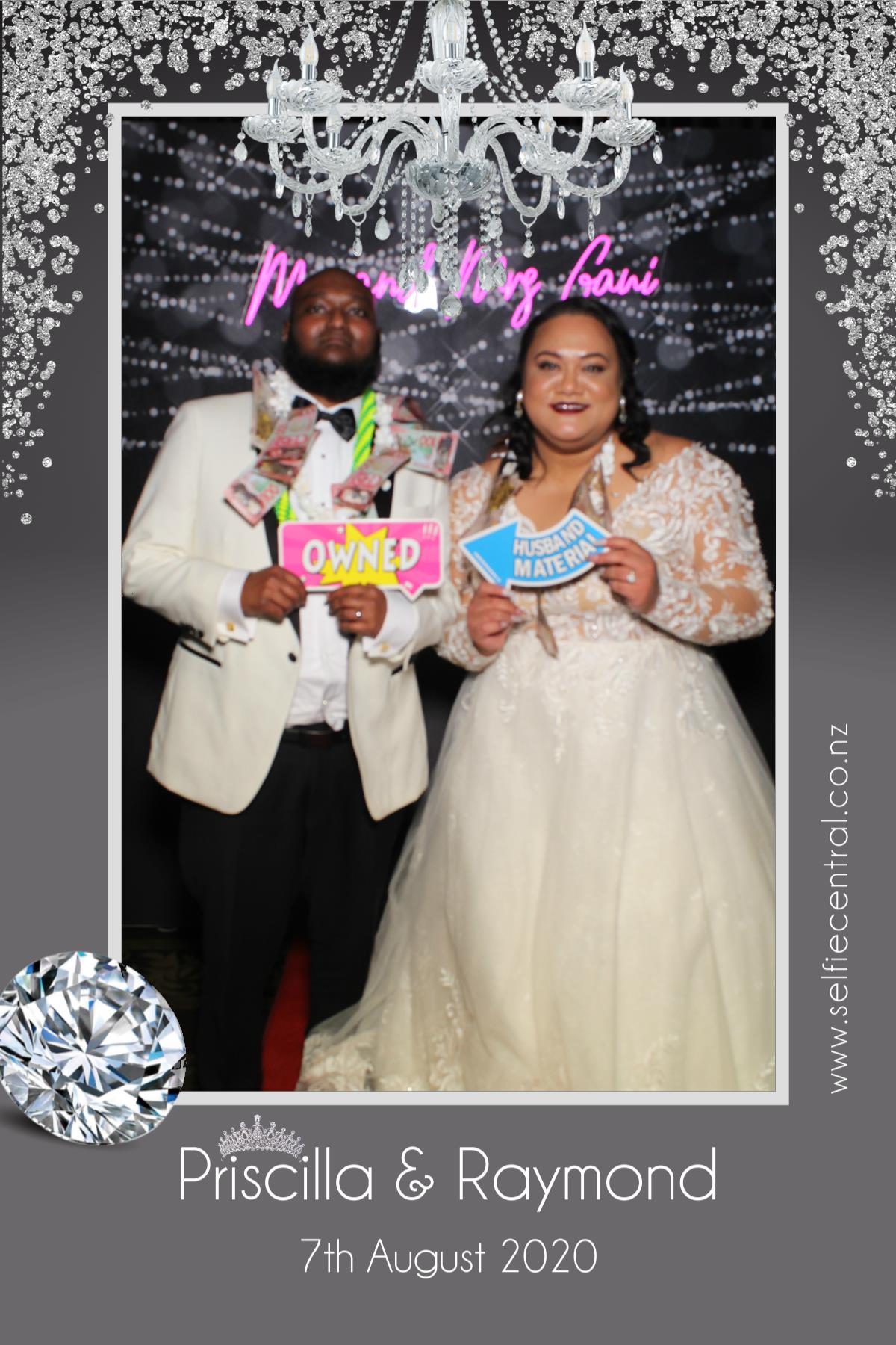 Priscilla & Raymond | View more photos from the event at gallery.photobooth.co.nz/u/SelfieCentral/Priscilla-Raymond