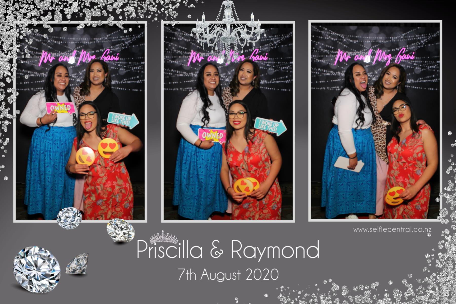Priscilla & Raymond | View more photos from the event at gallery.photobooth.co.nz/u/SelfieCentral/Priscilla-Raymond