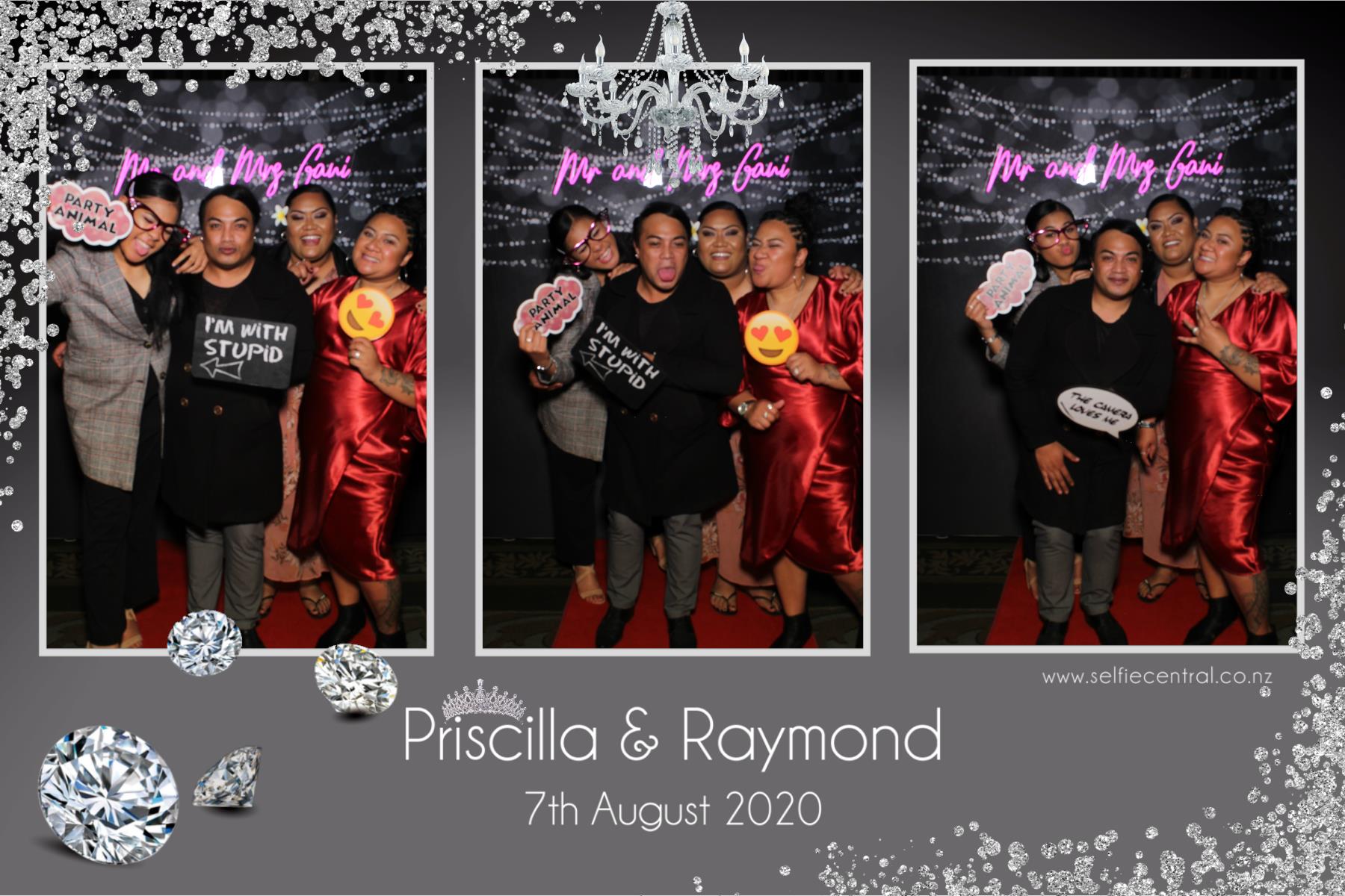 Priscilla & Raymond | View more photos from the event at gallery.photobooth.co.nz/u/SelfieCentral/Priscilla-Raymond