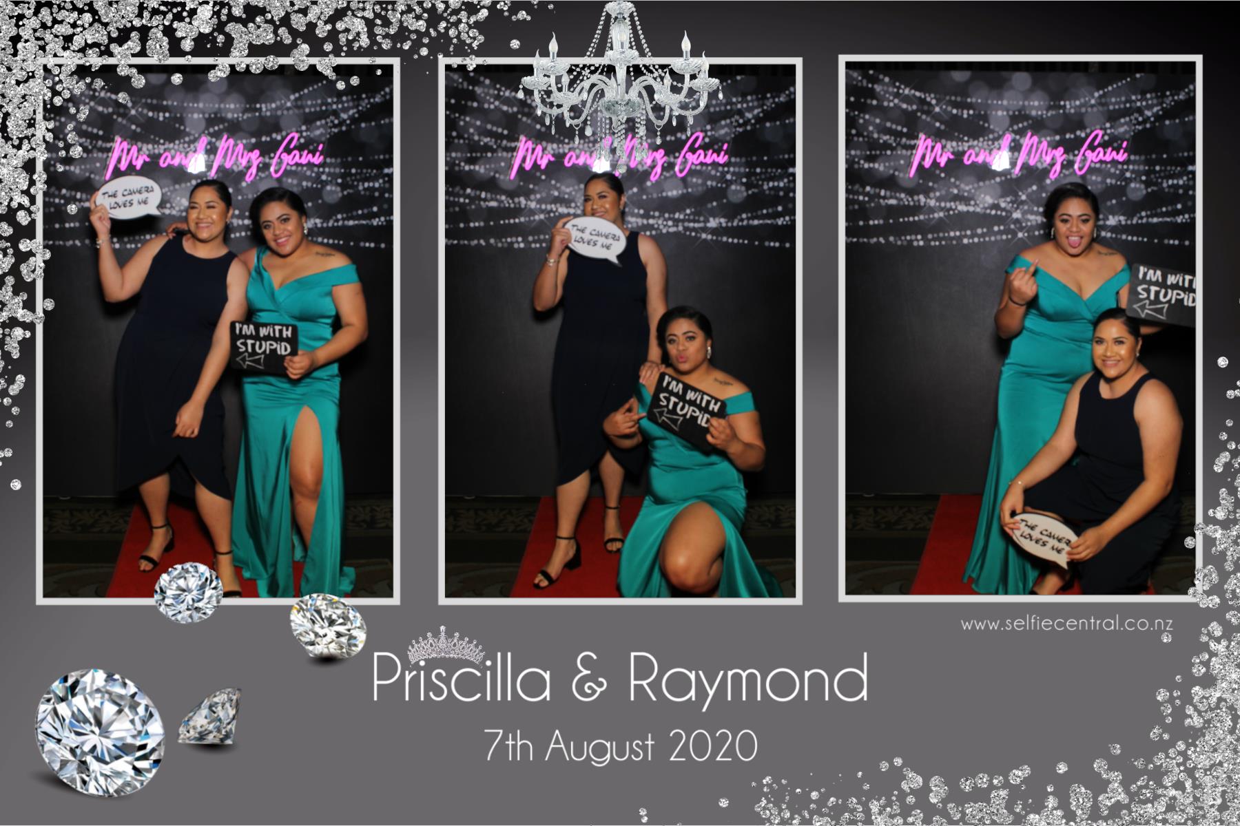 Priscilla & Raymond | View more photos from the event at gallery.photobooth.co.nz/u/SelfieCentral/Priscilla-Raymond