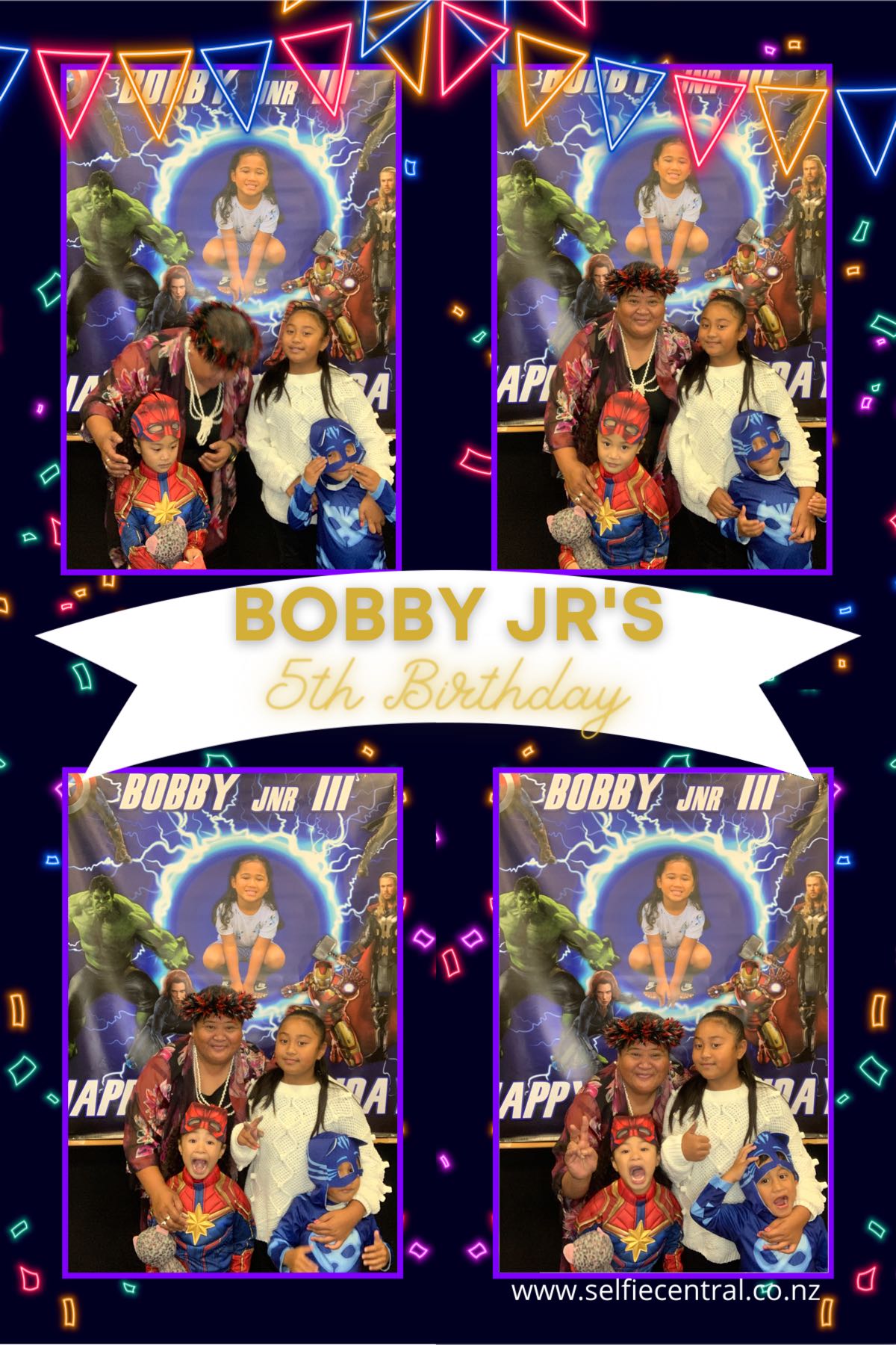 Bobby Jr's 5th Birthday | View more photos from the event at gallery.photobooth.co.nz/u/SelfieCentral/Bobby-Jrs-5th-Birthday