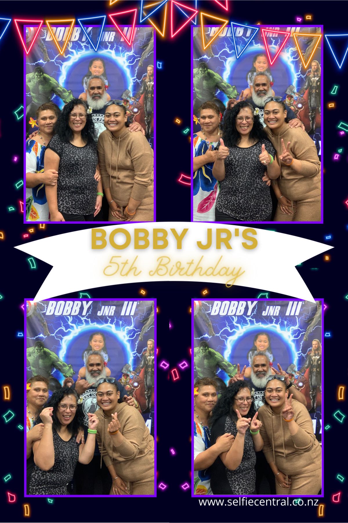 Bobby Jr's 5th Birthday | View more photos from the event at gallery.photobooth.co.nz/u/SelfieCentral/Bobby-Jrs-5th-Birthday
