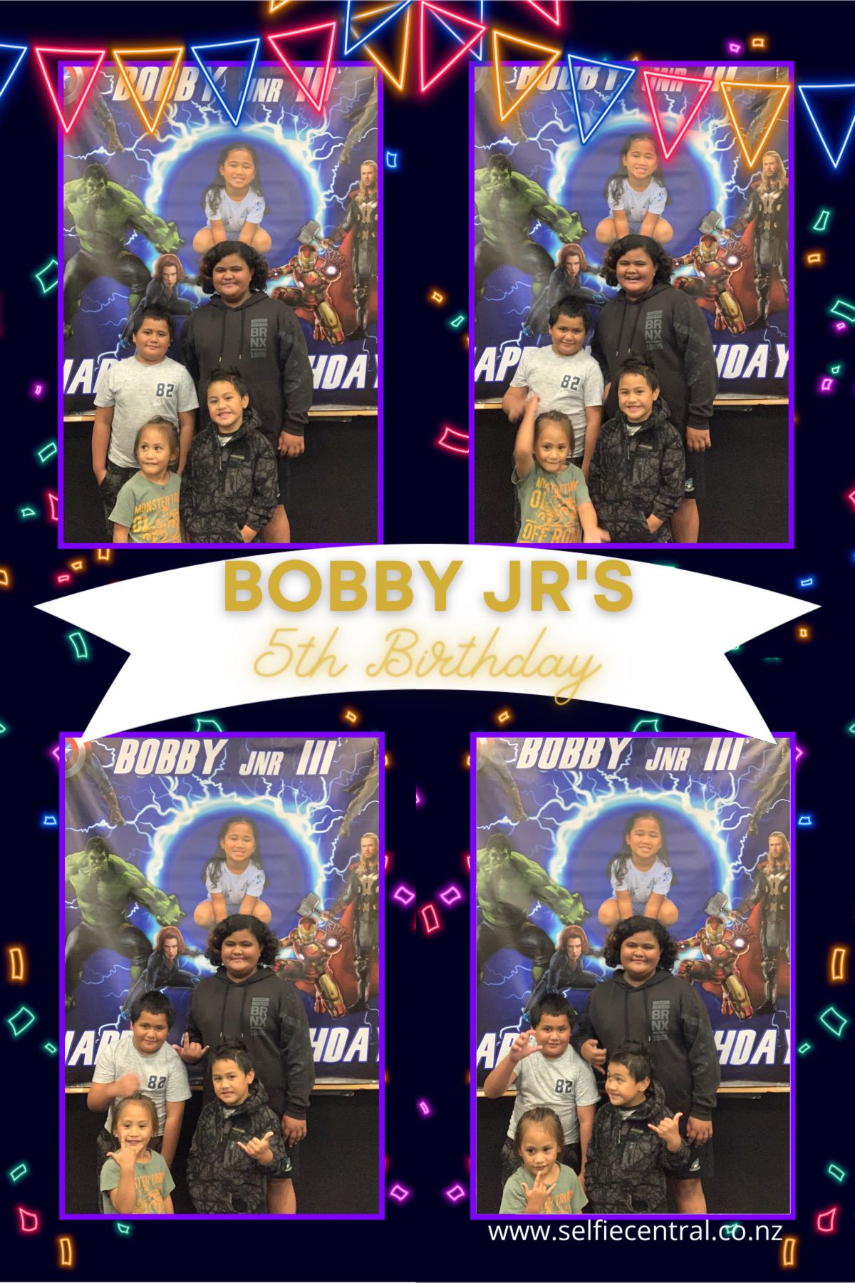 Bobby Jr's 5th Birthday | View more photos from the event at gallery.photobooth.co.nz/u/SelfieCentral/Bobby-Jrs-5th-Birthday