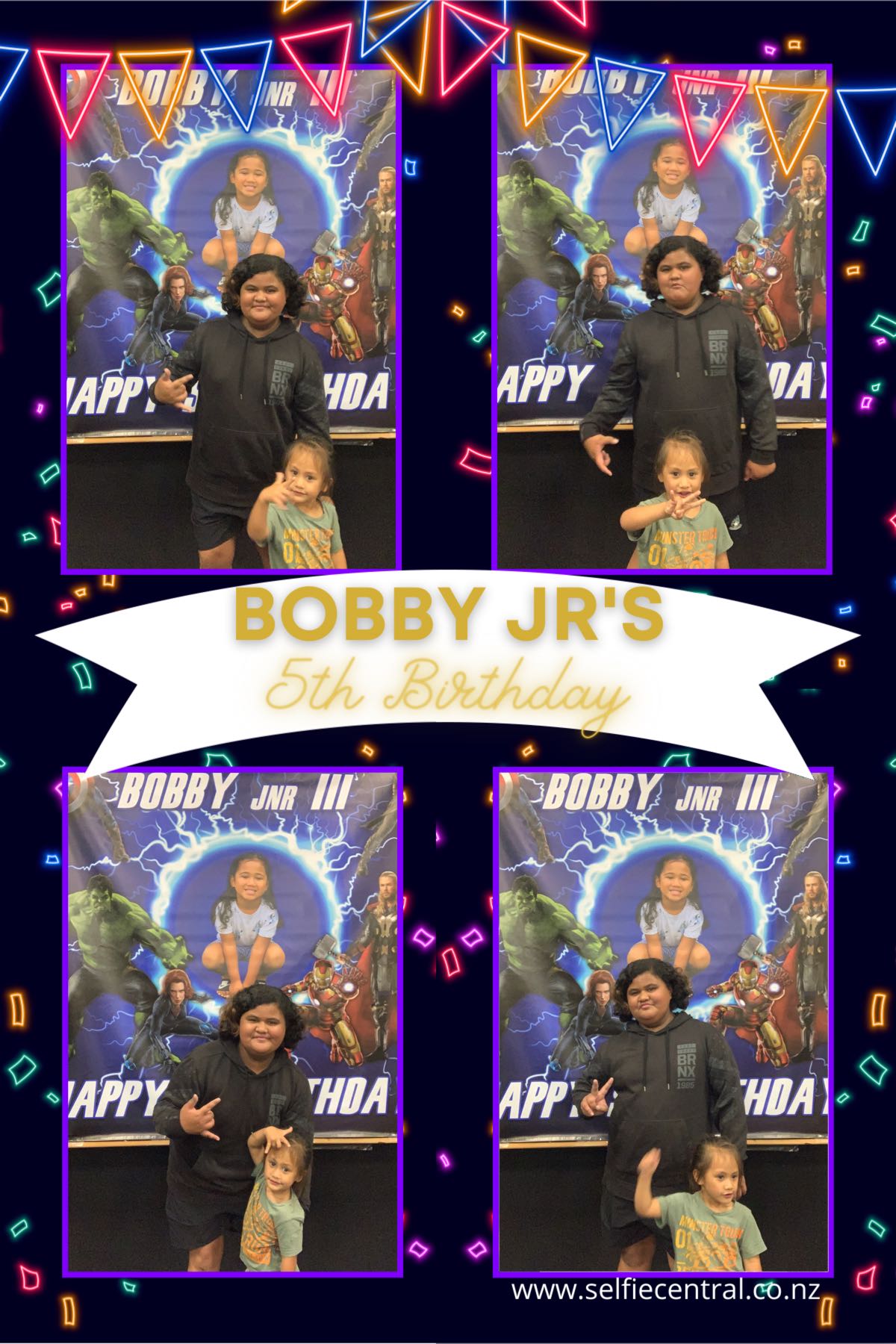 Bobby Jr's 5th Birthday | View more photos from the event at gallery.photobooth.co.nz/u/SelfieCentral/Bobby-Jrs-5th-Birthday