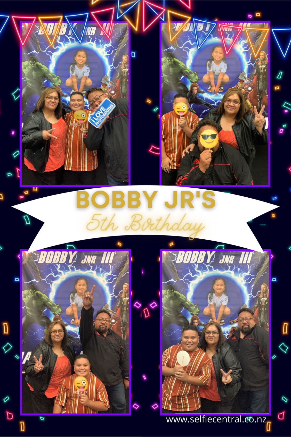 Bobby Jr's 5th Birthday | View more photos from the event at gallery.photobooth.co.nz/u/SelfieCentral/Bobby-Jrs-5th-Birthday