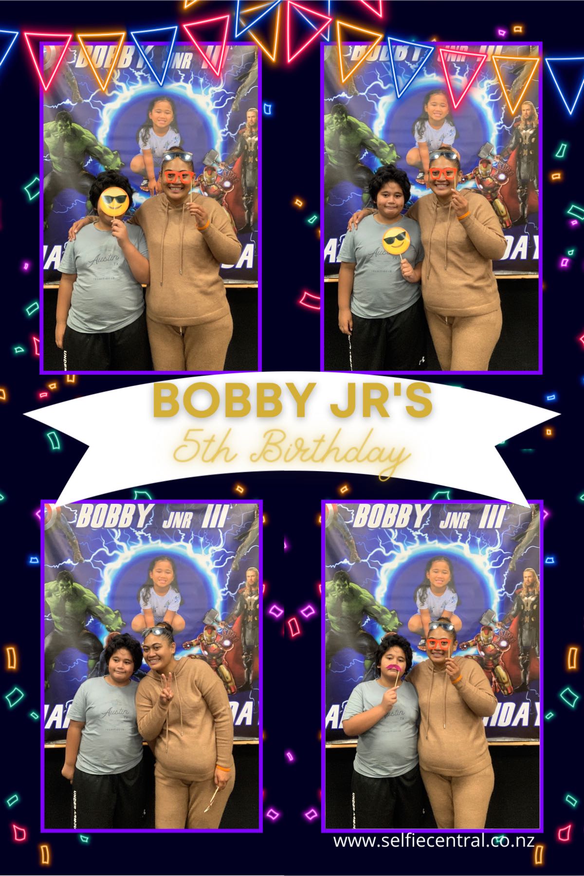 Bobby Jr's 5th Birthday | View more photos from the event at gallery.photobooth.co.nz/u/SelfieCentral/Bobby-Jrs-5th-Birthday