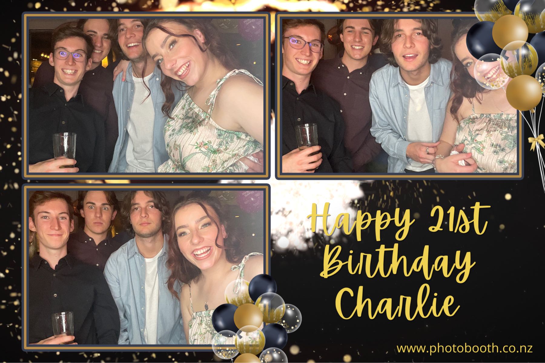 Charlie's 21st | View more photos from the event at gallery.photobooth.co.nz/u/SelfieCentral/Charlies-21st