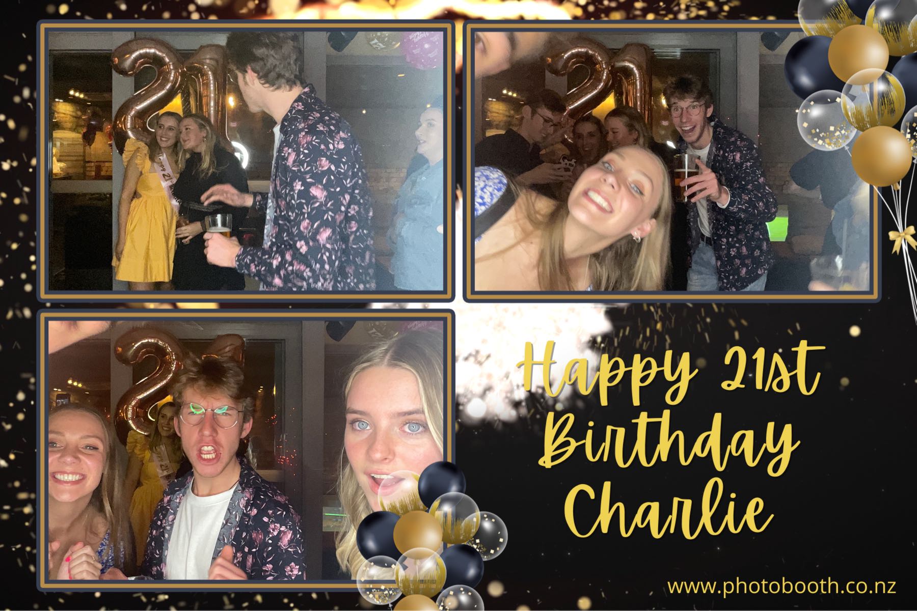 Charlie's 21st | View more photos from the event at gallery.photobooth.co.nz/u/SelfieCentral/Charlies-21st