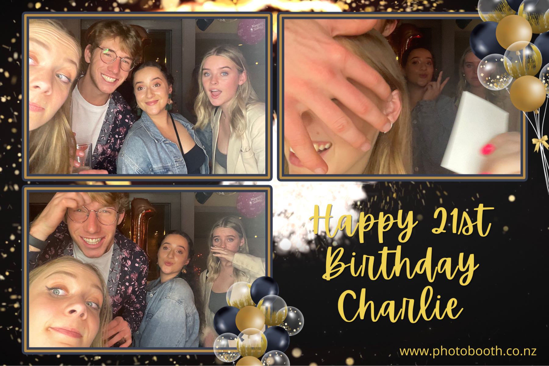 Charlie's 21st | View more photos from the event at gallery.photobooth.co.nz/u/SelfieCentral/Charlies-21st