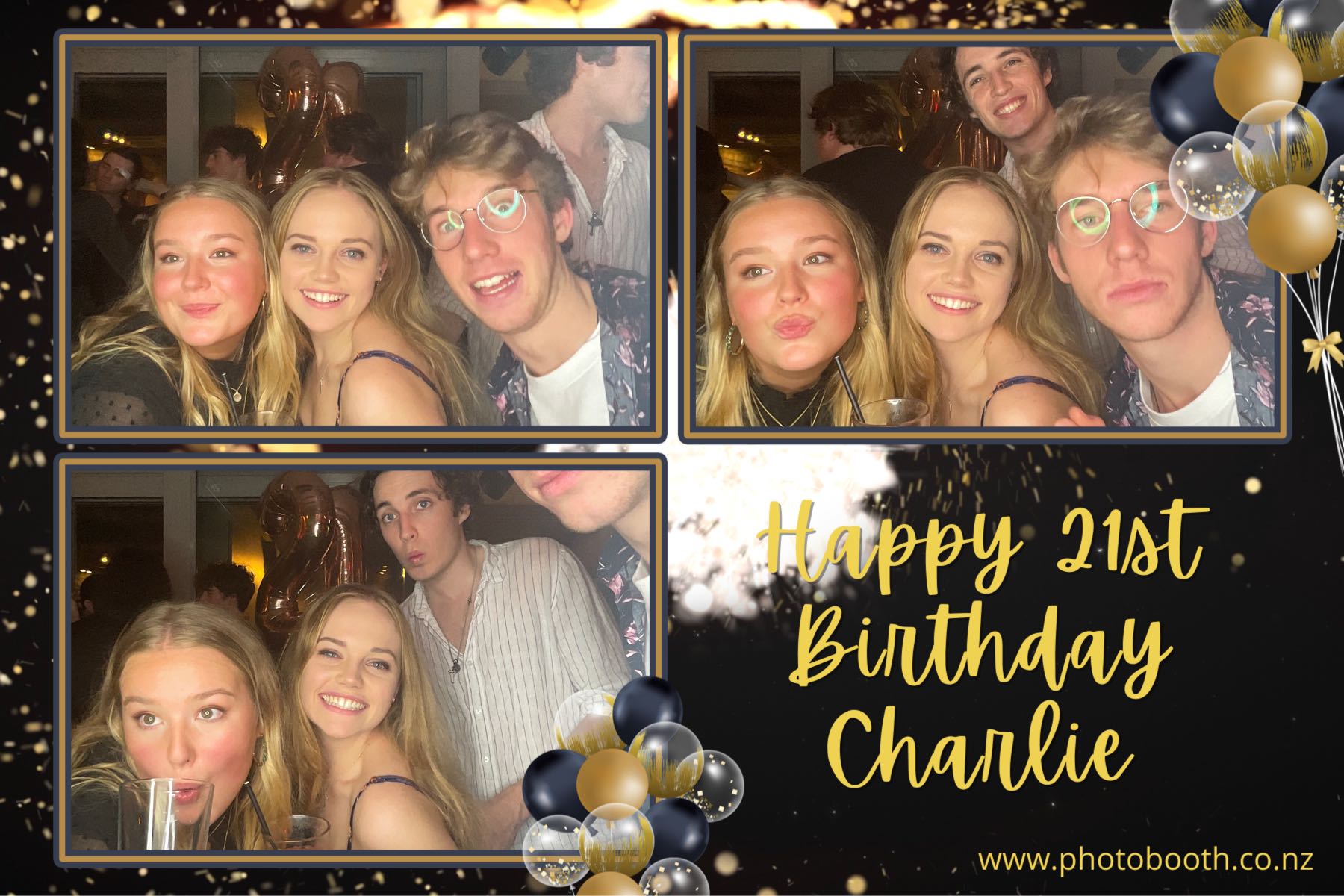 Charlie's 21st | View more photos from the event at gallery.photobooth.co.nz/u/SelfieCentral/Charlies-21st