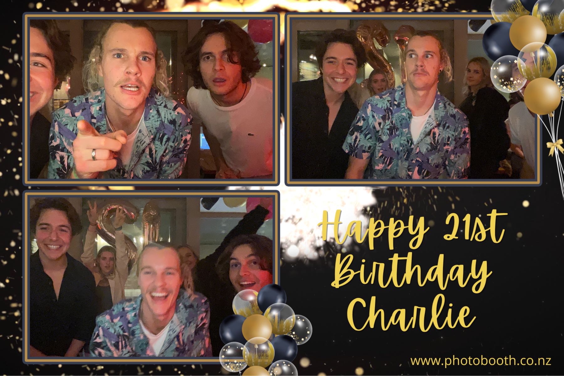Charlie's 21st | View more photos from the event at gallery.photobooth.co.nz/u/SelfieCentral/Charlies-21st