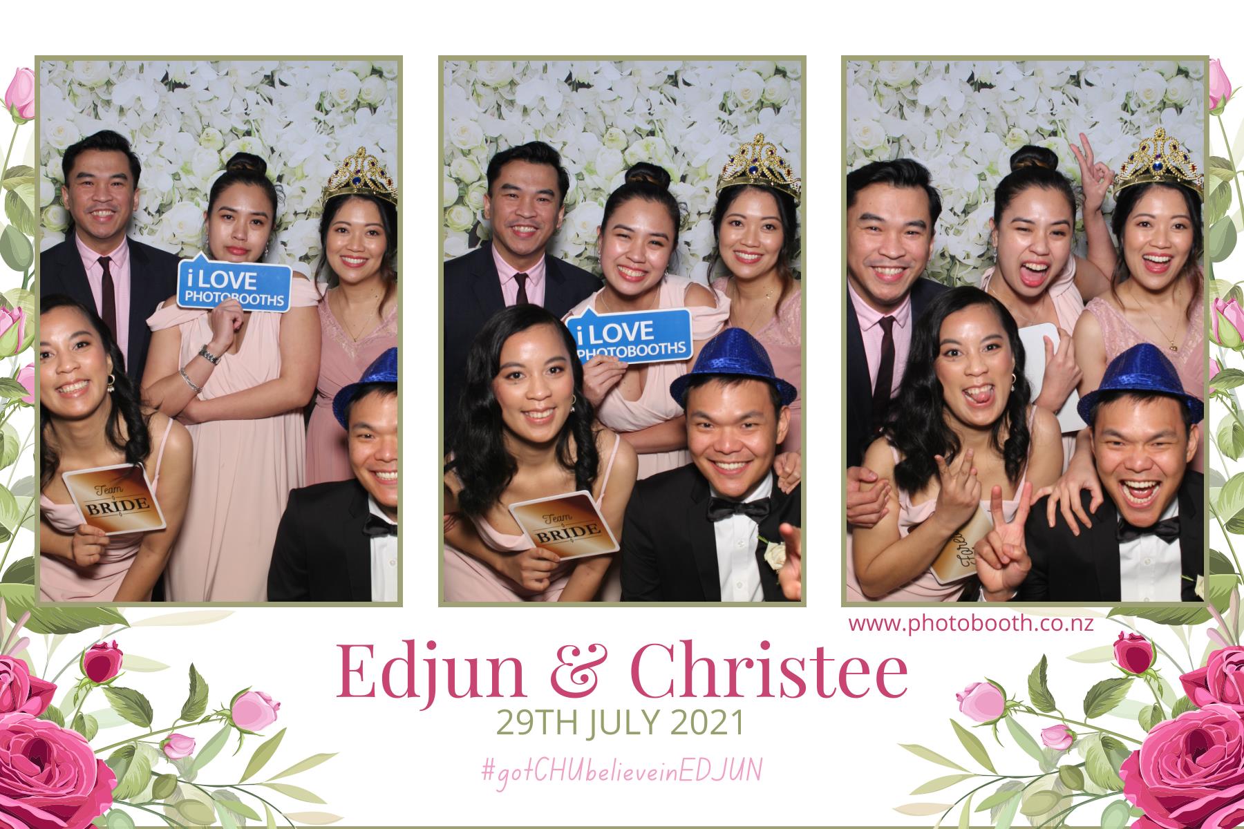 Edjun & Christee's Wedding | View more photos from the event at gallery.photobooth.co.nz/u/SelfieCentral/Edjun-Christees-Wedding