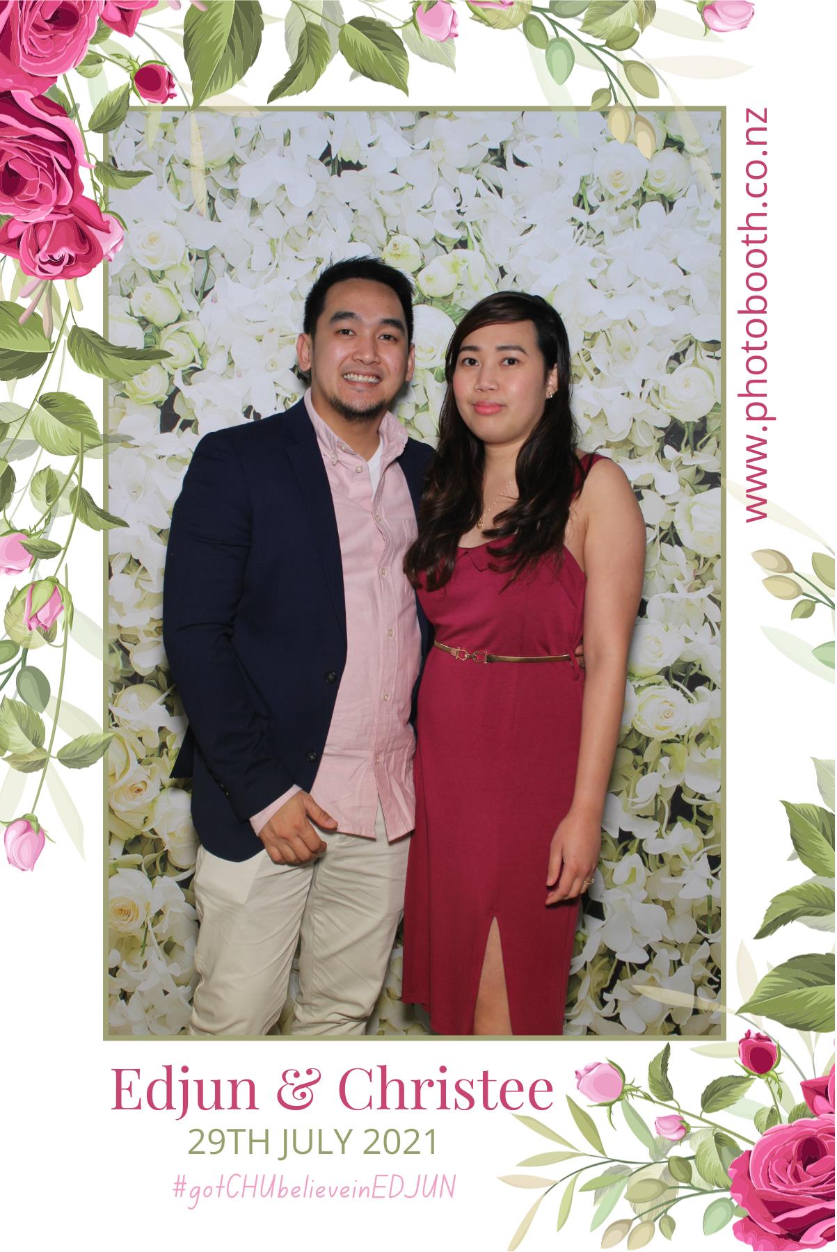Edjun & Christee's Wedding | View more photos from the event at gallery.photobooth.co.nz/u/SelfieCentral/Edjun-Christees-Wedding