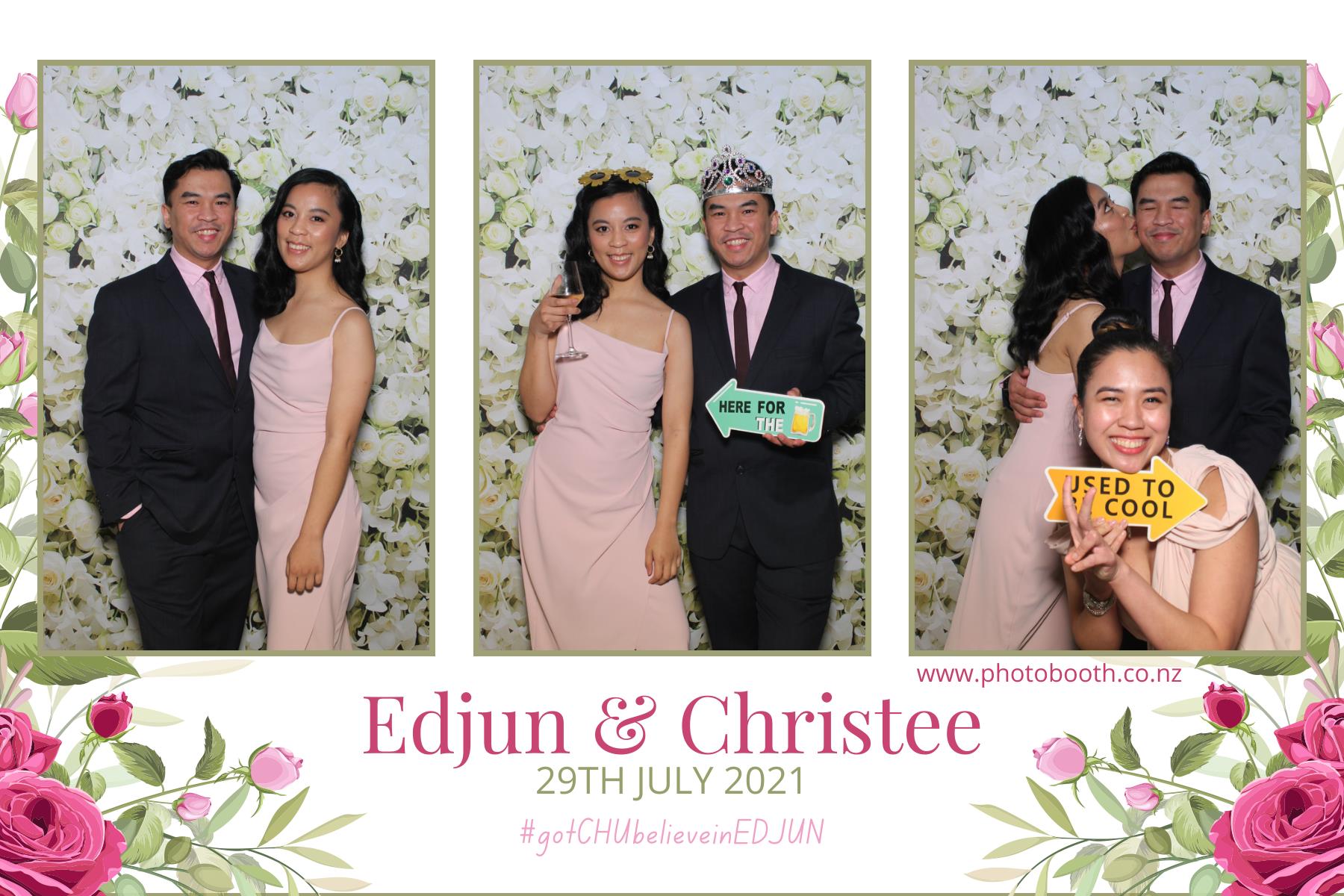Edjun & Christee's Wedding | View more photos from the event at gallery.photobooth.co.nz/u/SelfieCentral/Edjun-Christees-Wedding