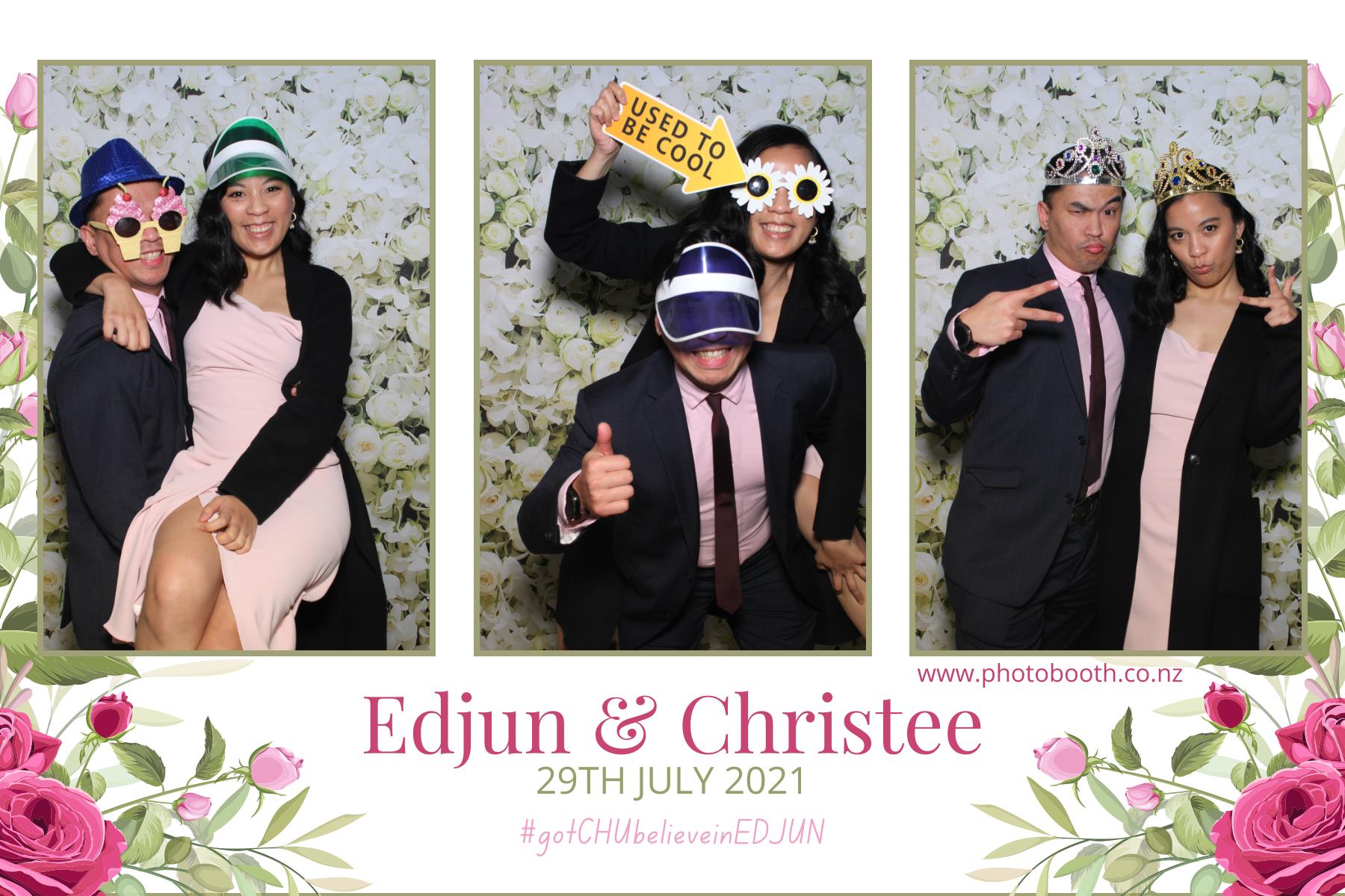 Edjun & Christee's Wedding | View more photos from the event at gallery.photobooth.co.nz/u/SelfieCentral/Edjun-Christees-Wedding