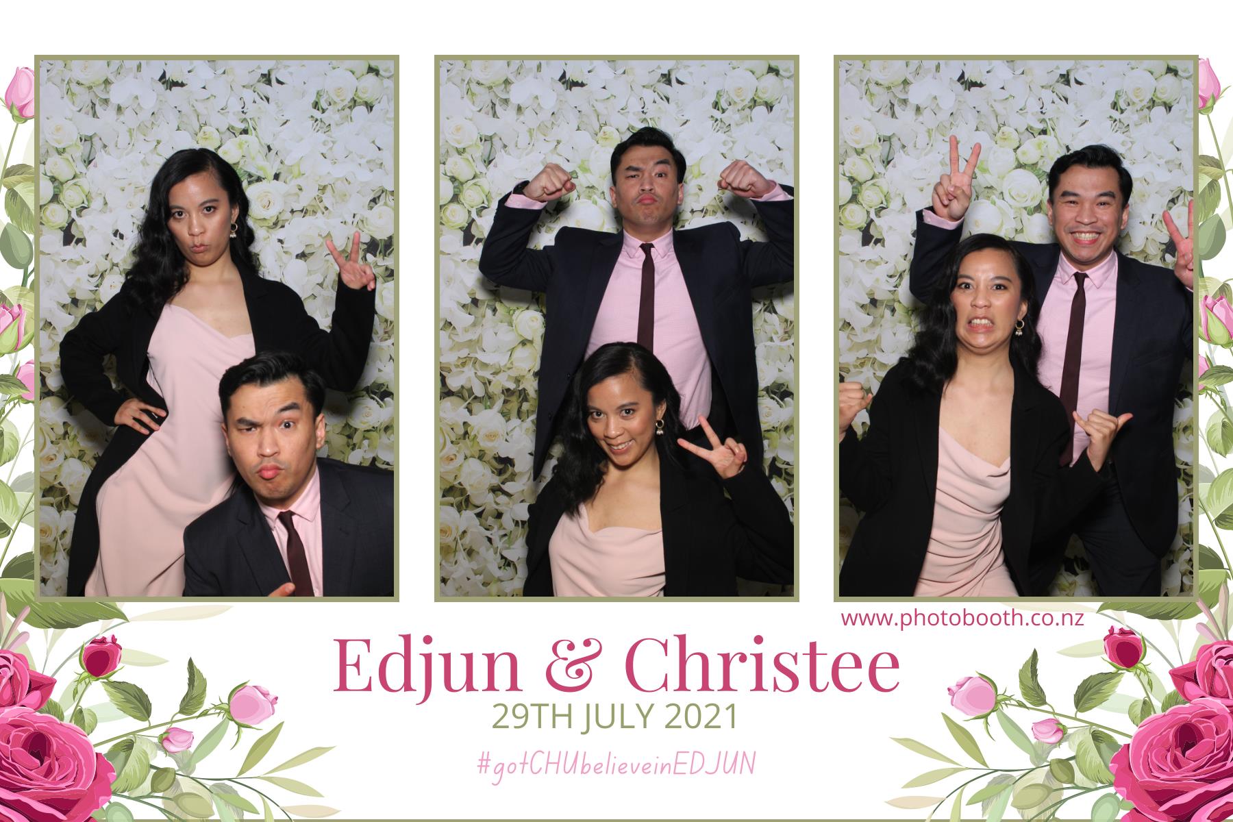 Edjun & Christee's Wedding | View more photos from the event at gallery.photobooth.co.nz/u/SelfieCentral/Edjun-Christees-Wedding