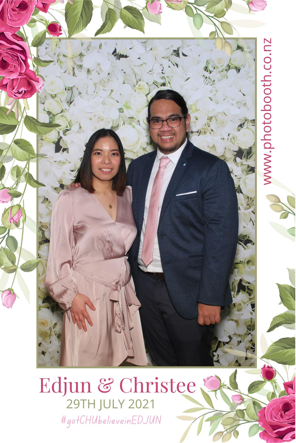 Edjun & Christee's Wedding | View more photos from the event at gallery.photobooth.co.nz/u/SelfieCentral/Edjun-Christees-Wedding