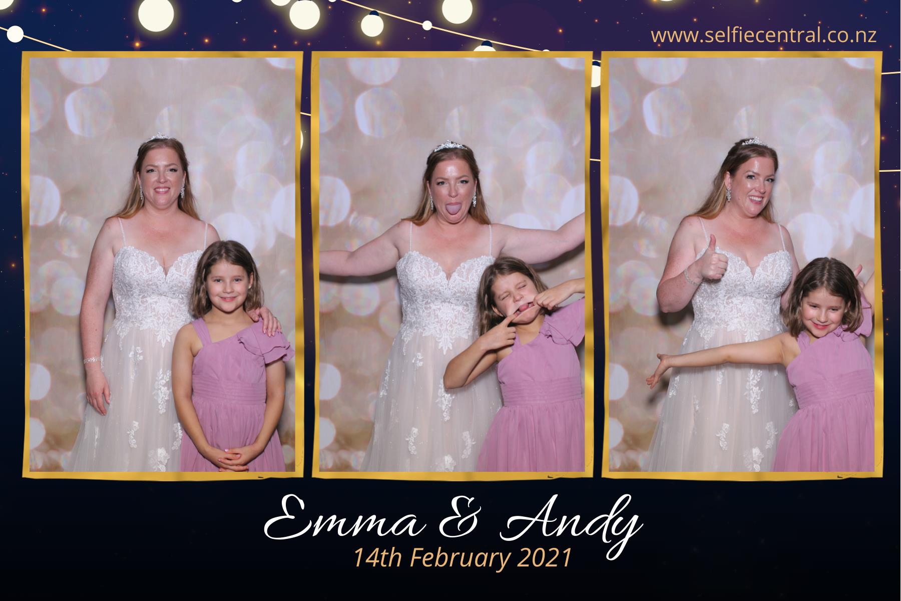 Emma and Andy's Wedding | View more photos from the event at gallery.photobooth.co.nz/u/SelfieCentral/Emma-and-Andys-Wedding