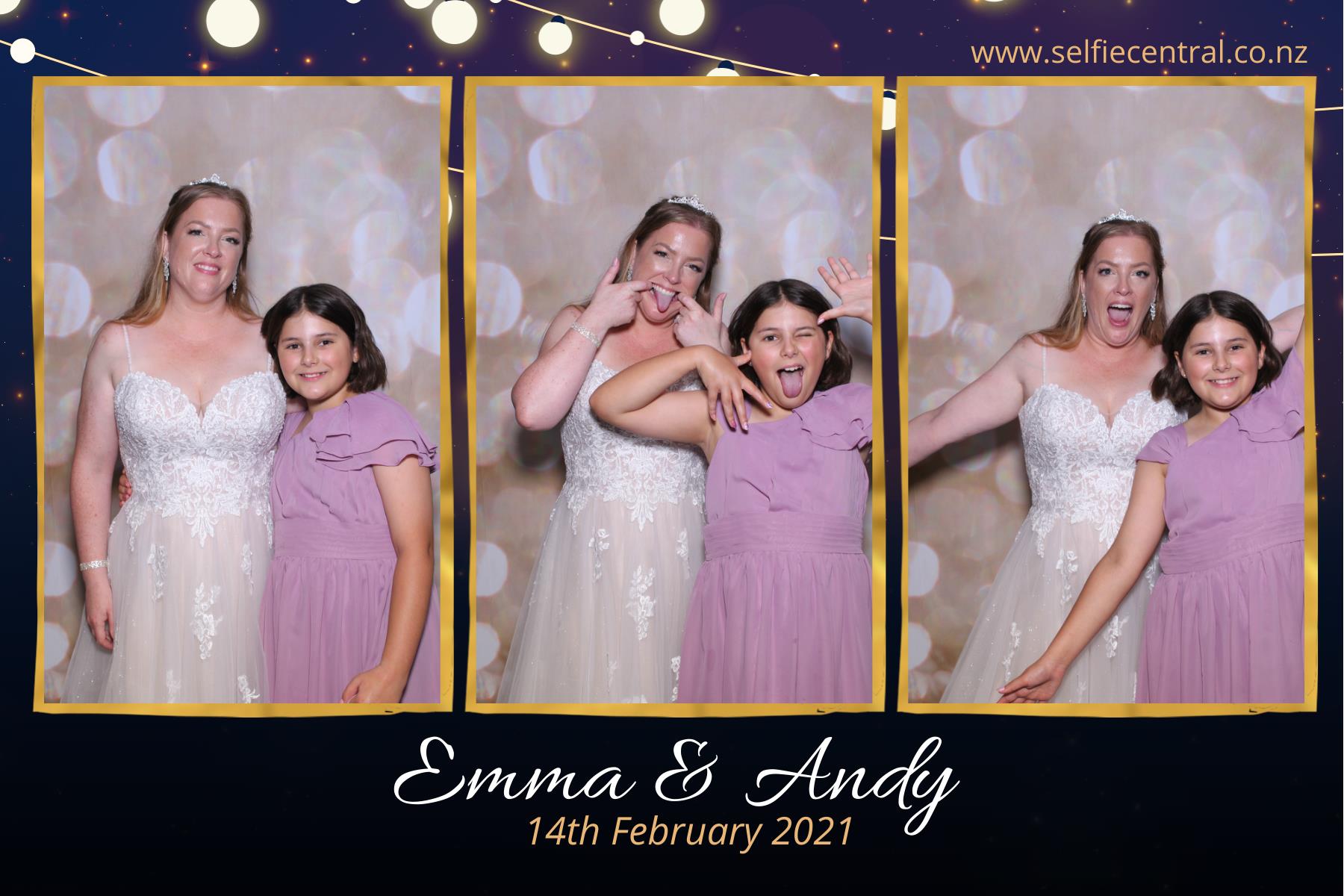 Emma and Andy's Wedding | View more photos from the event at gallery.photobooth.co.nz/u/SelfieCentral/Emma-and-Andys-Wedding