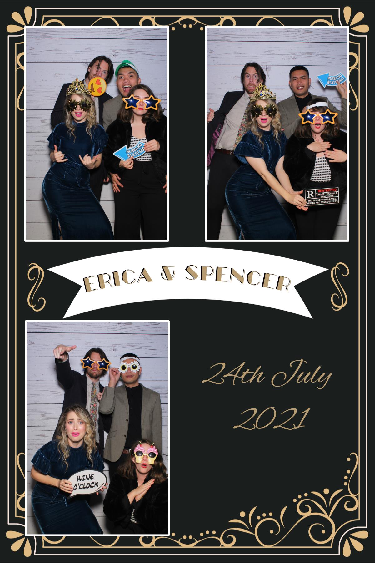 Erica & Spencer's wedding | View more photos from the event at gallery.photobooth.co.nz/u/SelfieCentral/Erica-Spencers-wedding