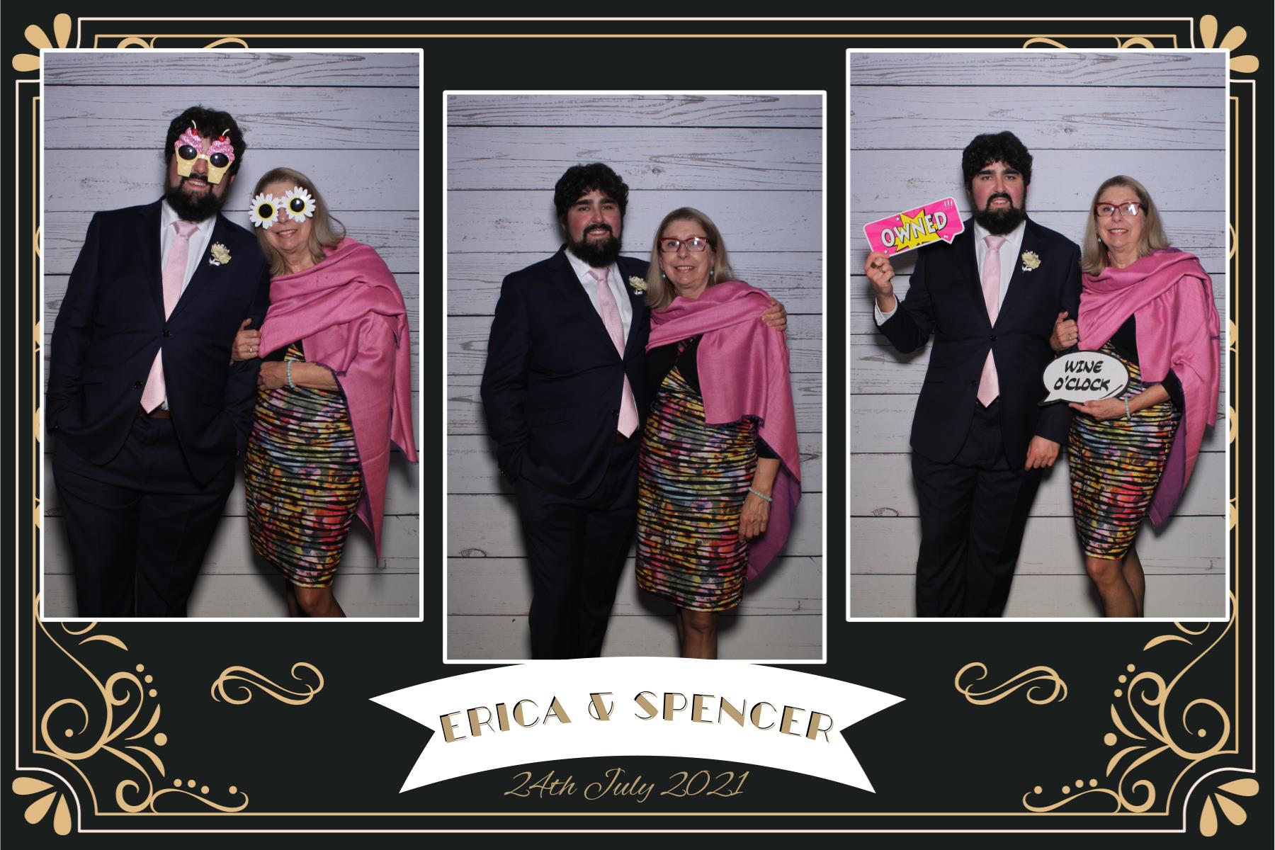 Erica & Spencer's wedding | View more photos from the event at gallery.photobooth.co.nz/u/SelfieCentral/Erica-Spencers-wedding