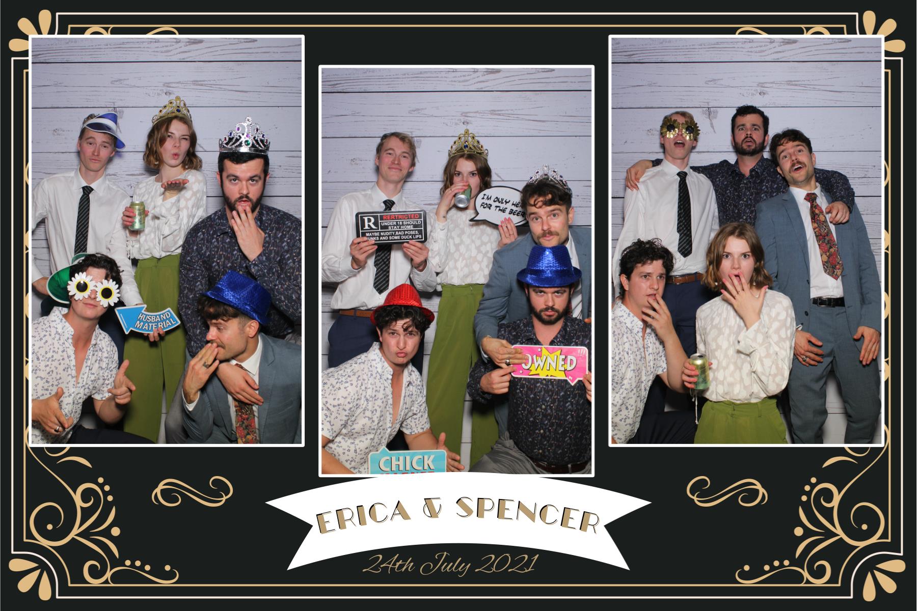 Erica & Spencer's wedding | View more photos from the event at gallery.photobooth.co.nz/u/SelfieCentral/Erica-Spencers-wedding