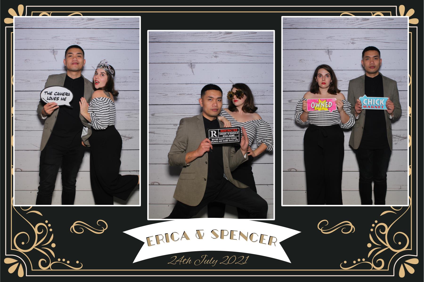 Erica & Spencer's wedding | View more photos from the event at gallery.photobooth.co.nz/u/SelfieCentral/Erica-Spencers-wedding