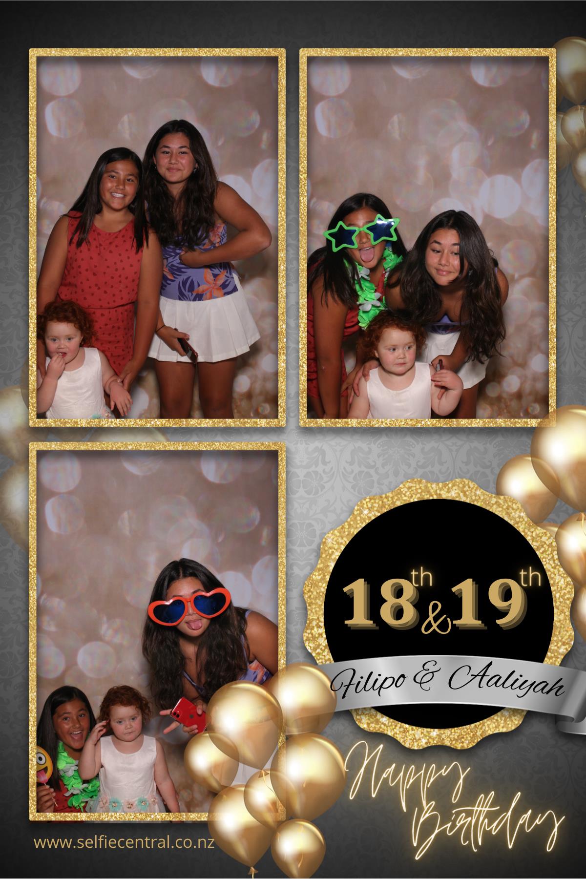 Filipo & Aaliyah's Birthday Party | View more photos from the event at gallery.photobooth.co.nz/u/SelfieCentral/Filipo-Aaliyahs-Birthday-Party
