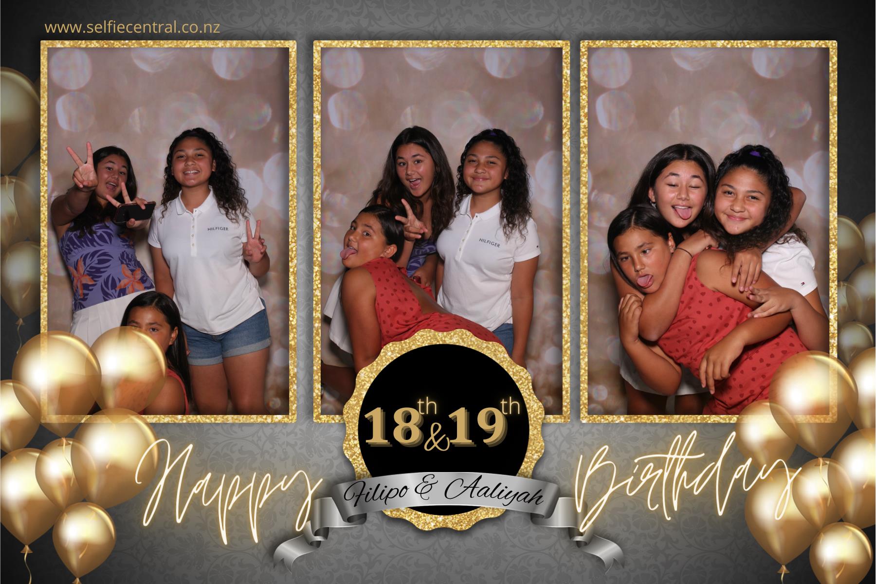 Filipo & Aaliyah's Birthday Party | View more photos from the event at gallery.photobooth.co.nz/u/SelfieCentral/Filipo-Aaliyahs-Birthday-Party