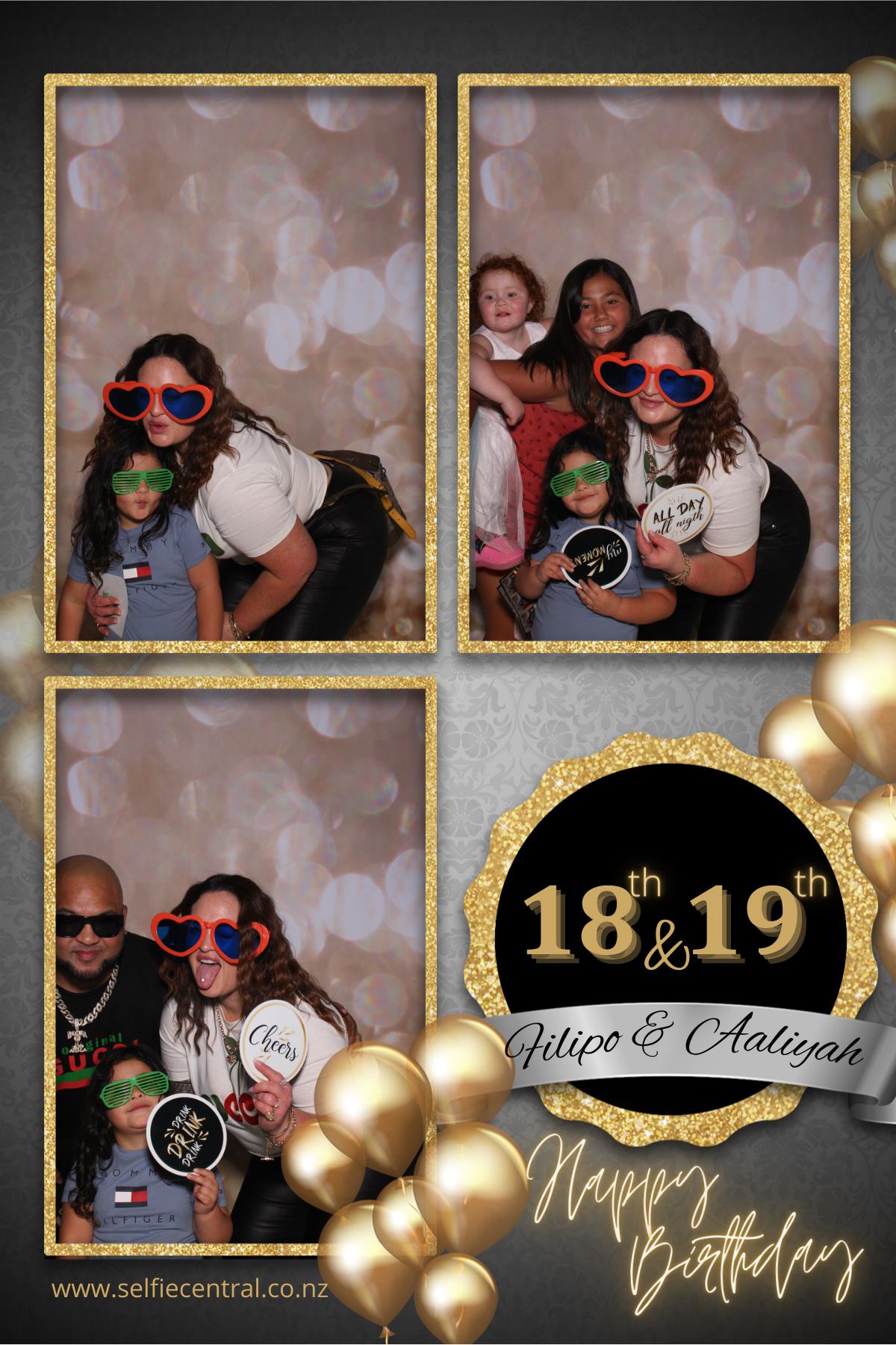 Filipo & Aaliyah's Birthday Party | View more photos from the event at gallery.photobooth.co.nz/u/SelfieCentral/Filipo-Aaliyahs-Birthday-Party