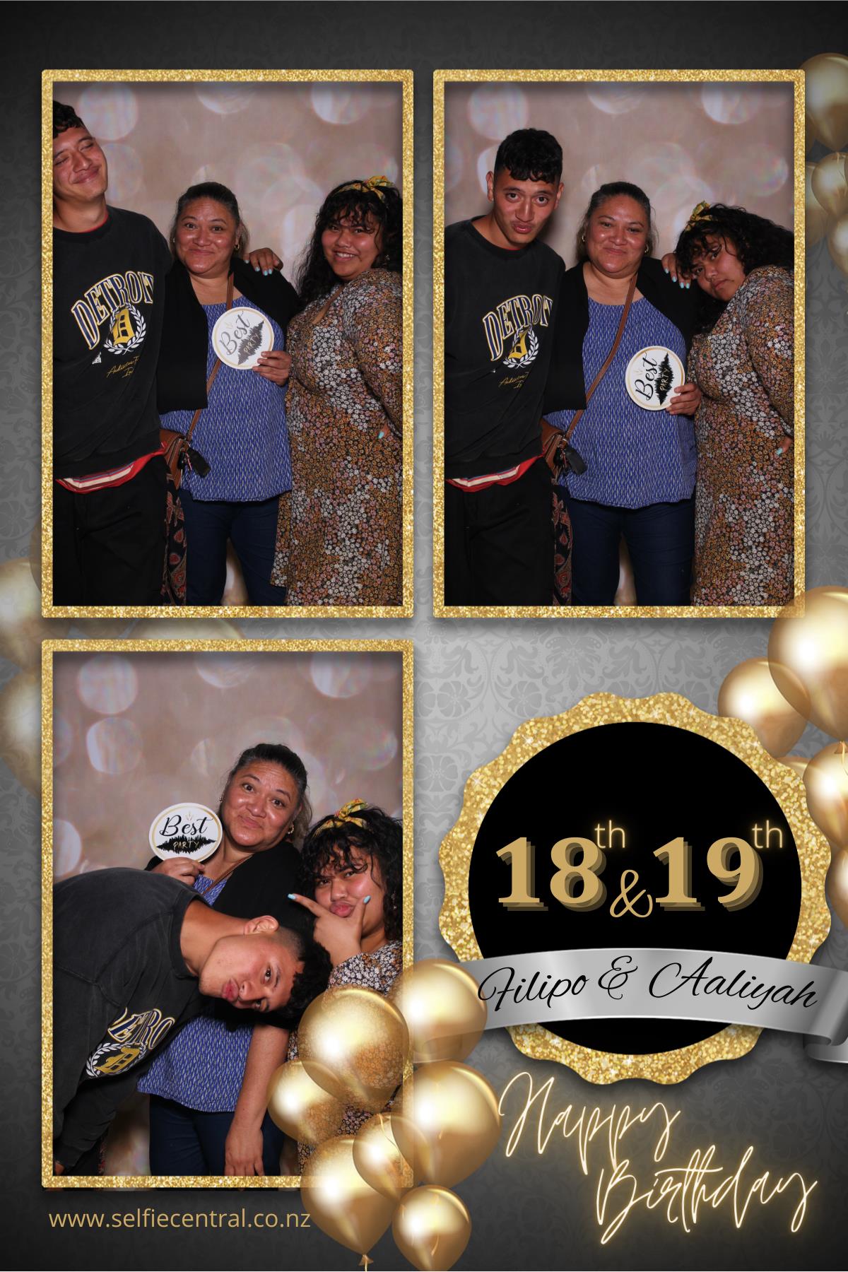 Filipo & Aaliyah's Birthday Party | View more photos from the event at gallery.photobooth.co.nz/u/SelfieCentral/Filipo-Aaliyahs-Birthday-Party