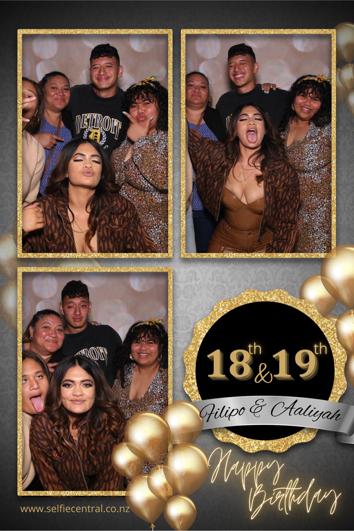 Filipo & Aaliyah's Birthday Party | View more photos from the event at gallery.photobooth.co.nz/u/SelfieCentral/Filipo-Aaliyahs-Birthday-Party