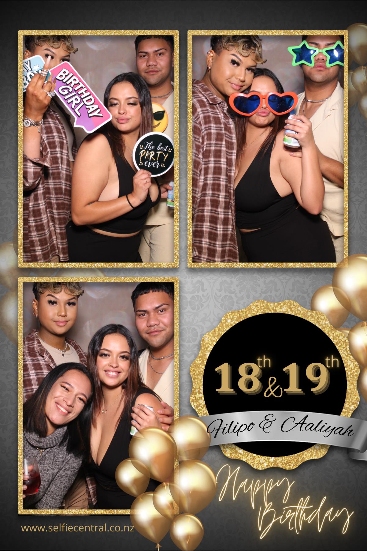 Filipo & Aaliyah's Birthday Party | View more photos from the event at gallery.photobooth.co.nz/u/SelfieCentral/Filipo-Aaliyahs-Birthday-Party