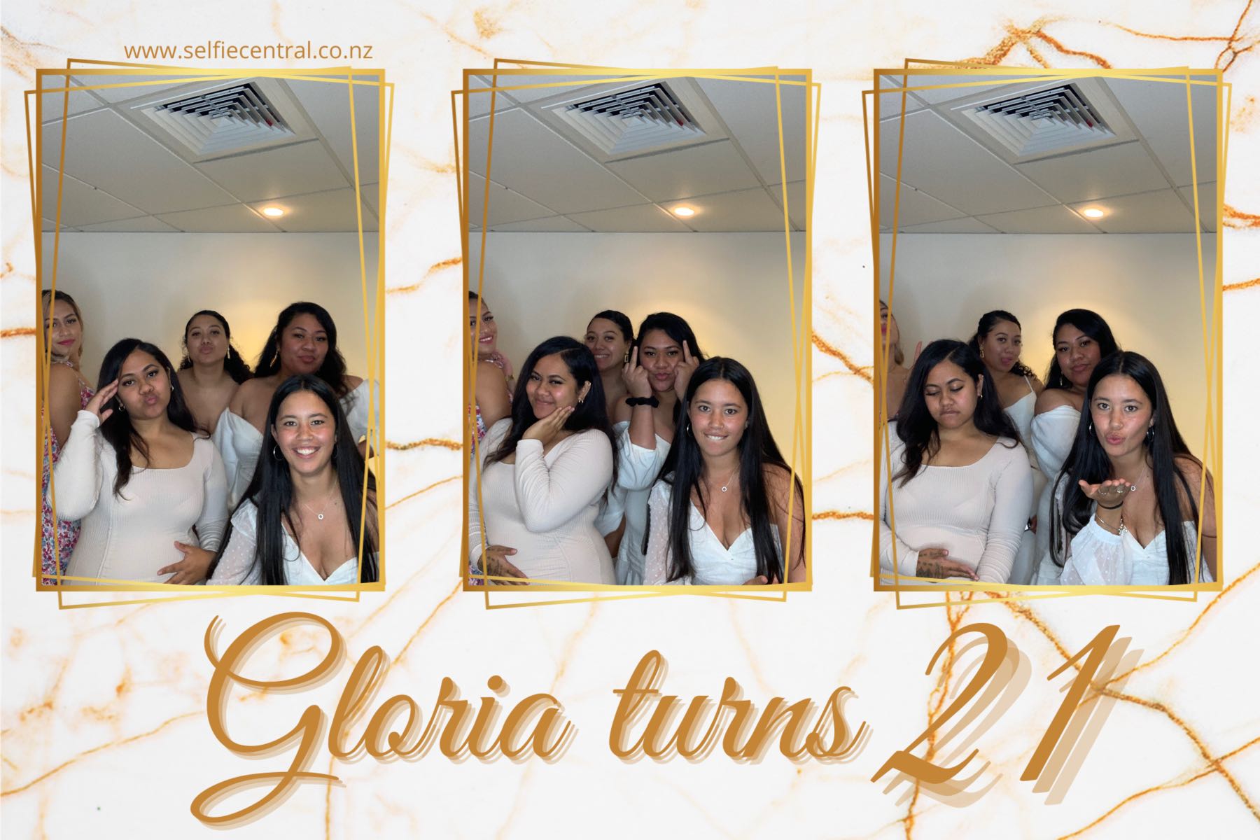 Gloria Turns 21 | View more photos from the event at gallery.photobooth.co.nz/u/SelfieCentral/Gloria-Turns-21