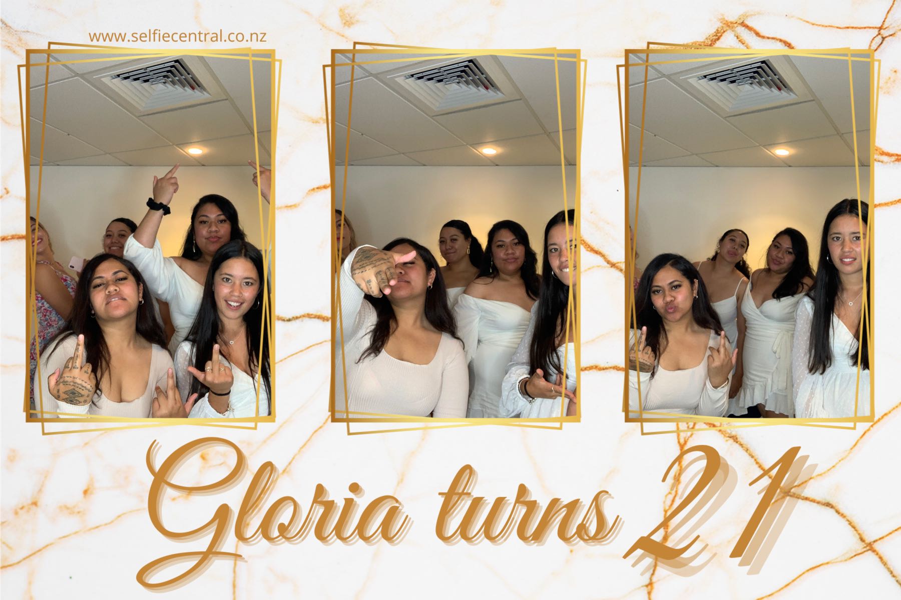 Gloria Turns 21 | View more photos from the event at gallery.photobooth.co.nz/u/SelfieCentral/Gloria-Turns-21