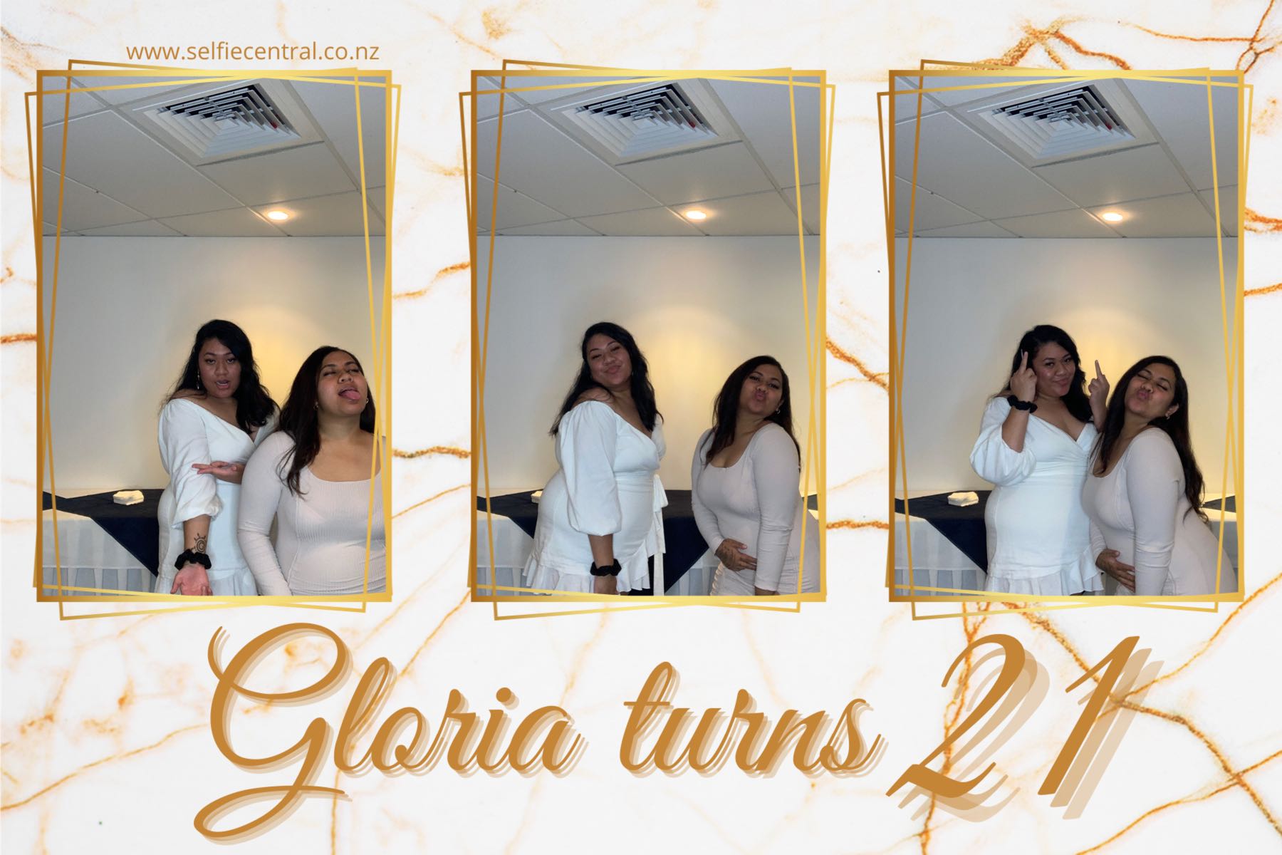 Gloria Turns 21 | View more photos from the event at gallery.photobooth.co.nz/u/SelfieCentral/Gloria-Turns-21