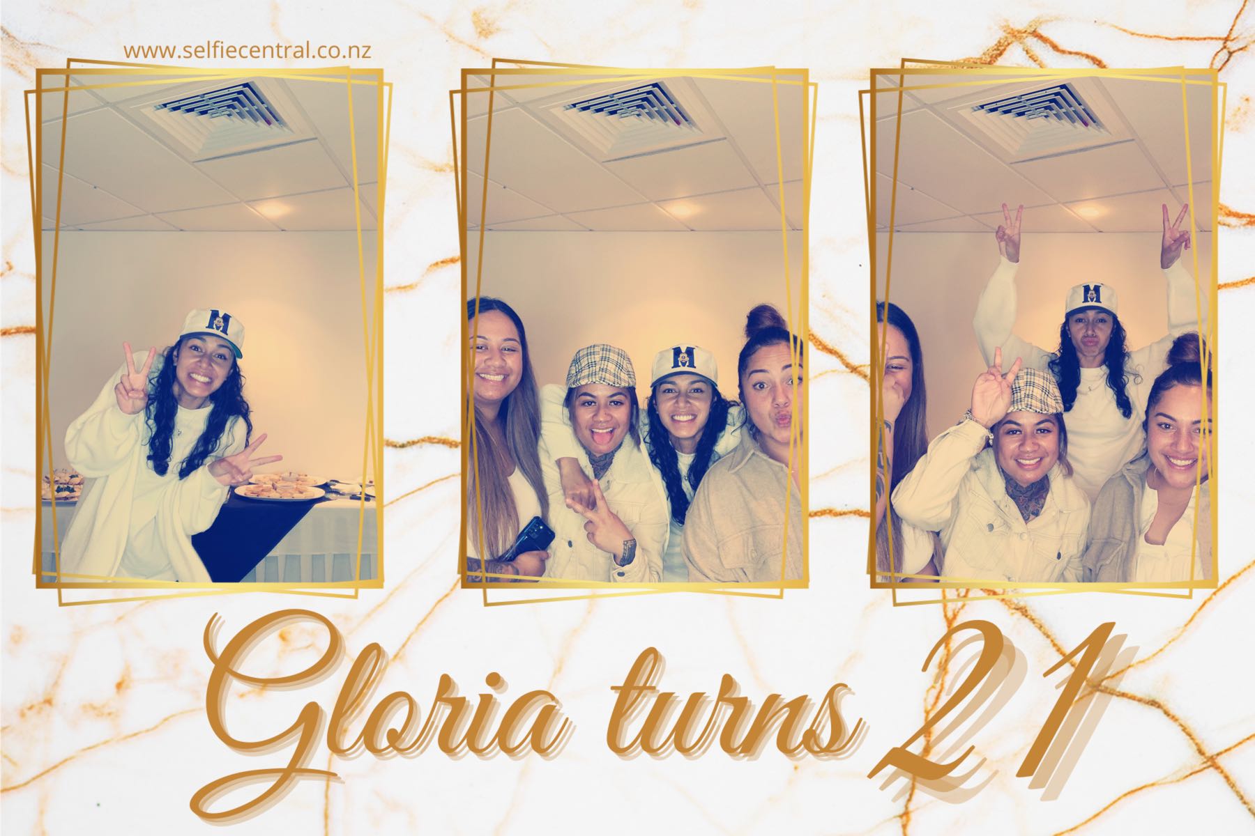 Gloria Turns 21 | View more photos from the event at gallery.photobooth.co.nz/u/SelfieCentral/Gloria-Turns-21