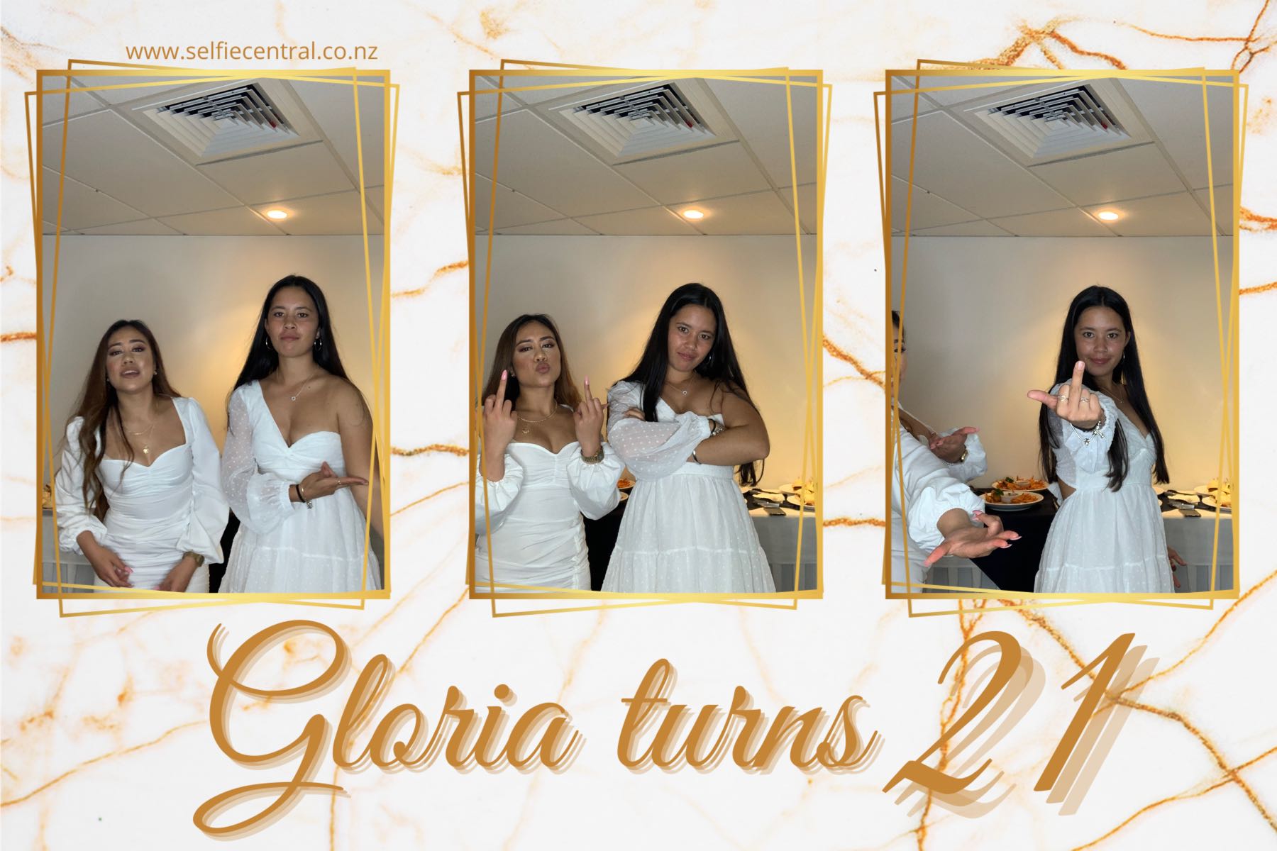 Gloria Turns 21 | View more photos from the event at gallery.photobooth.co.nz/u/SelfieCentral/Gloria-Turns-21