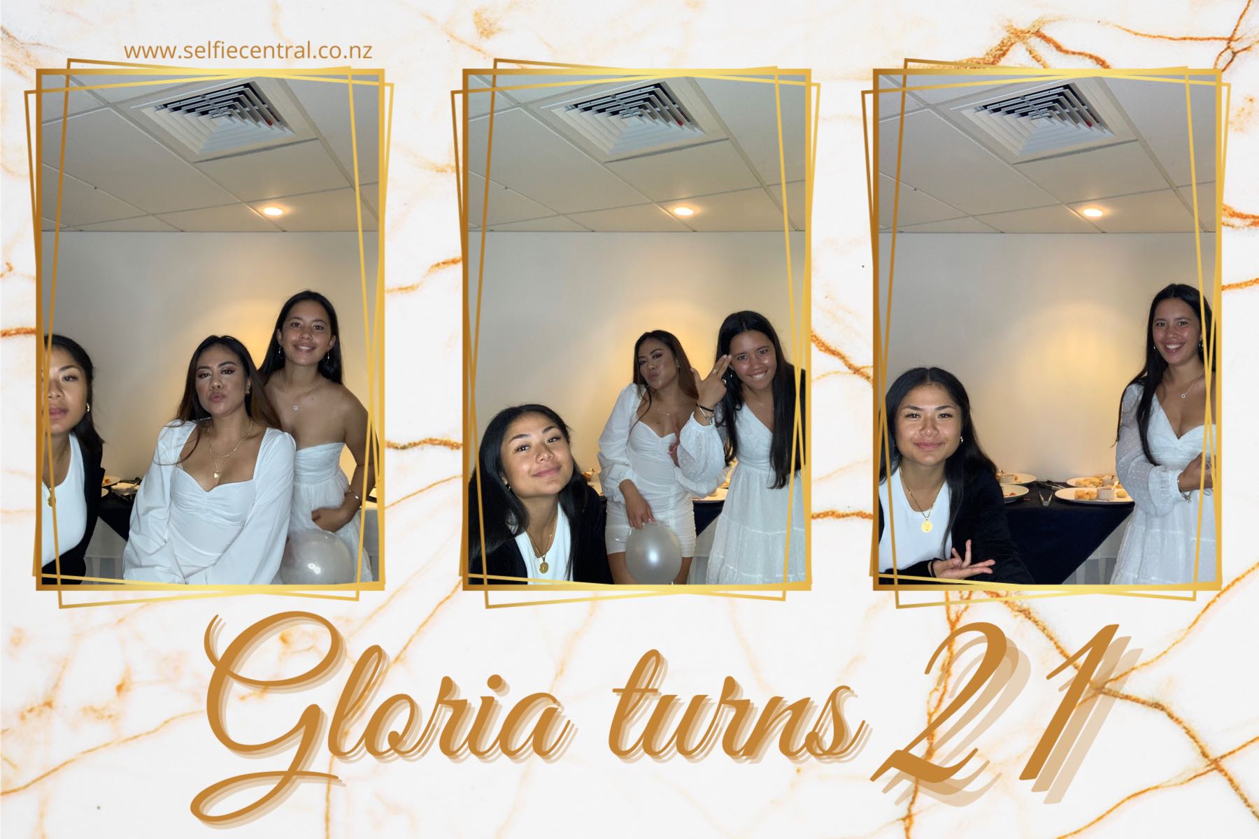 Gloria Turns 21 | View more photos from the event at gallery.photobooth.co.nz/u/SelfieCentral/Gloria-Turns-21