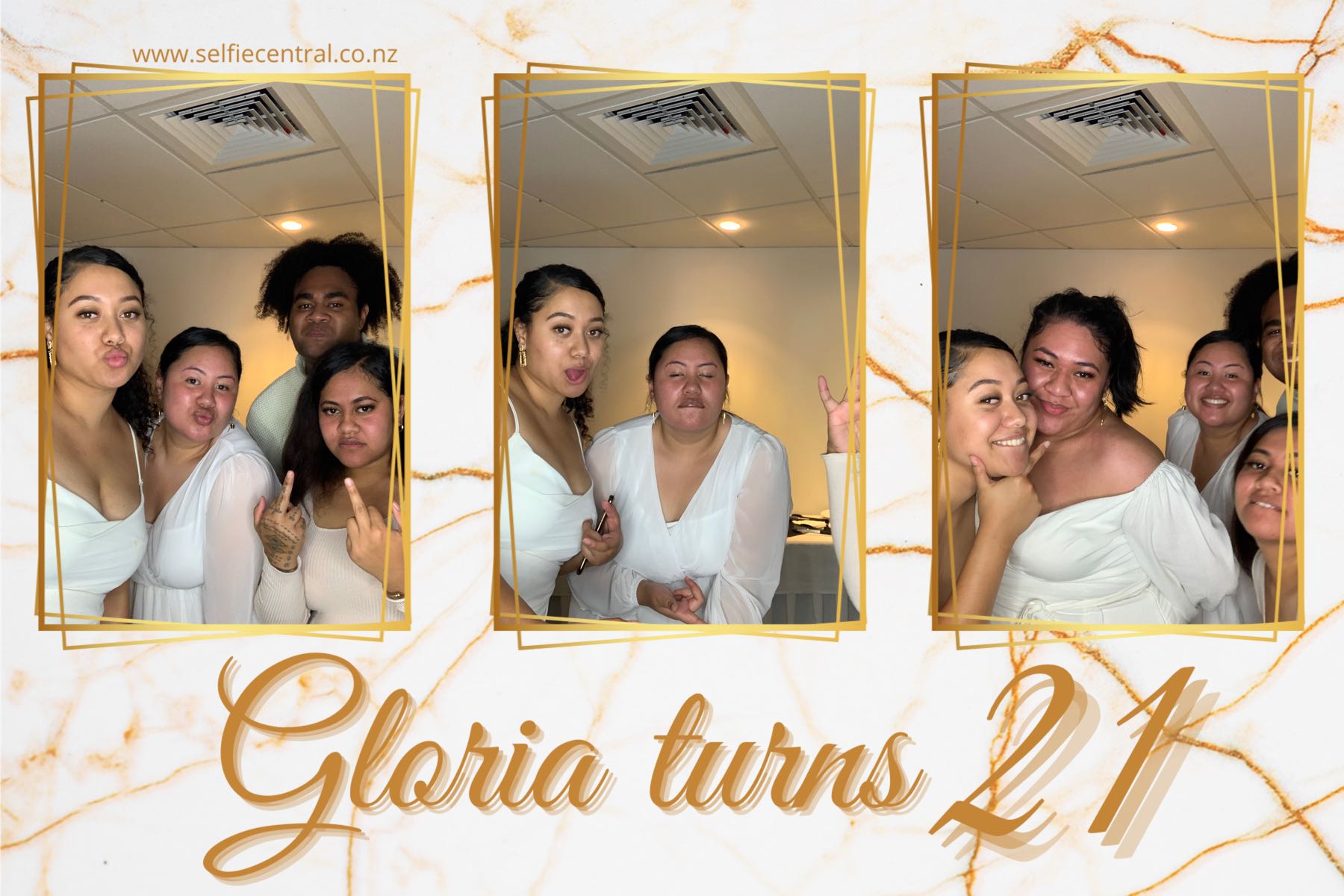 Gloria Turns 21 | View more photos from the event at gallery.photobooth.co.nz/u/SelfieCentral/Gloria-Turns-21